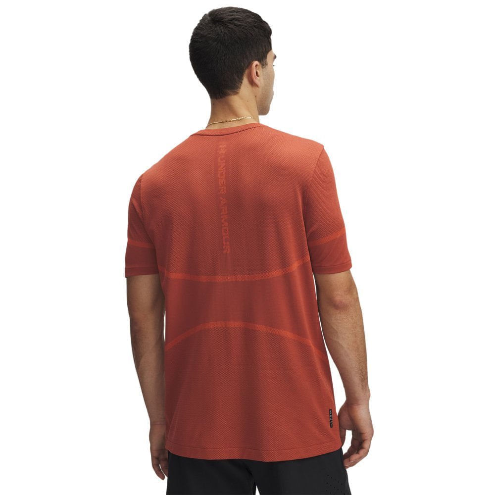 Camiseta de Treino Masculina Under Armour Rush Seamless Legacy Vermelho 2