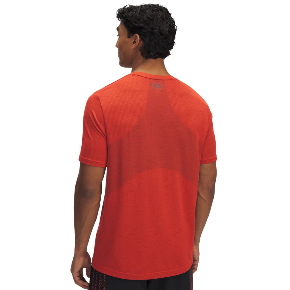 Camiseta de Treino Under Armour Vanish Seamless Masculina Vermelho 3
