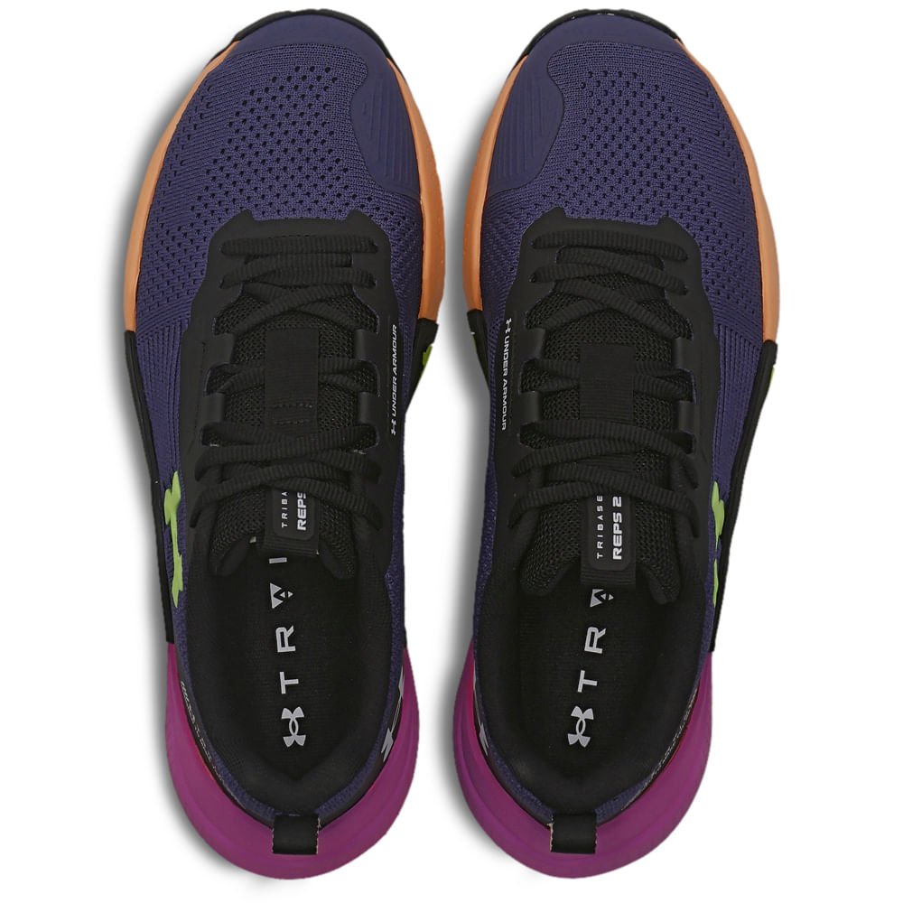 Tênis de Treino Under Armour Tribase Reps 2 Preto/Roxo 2