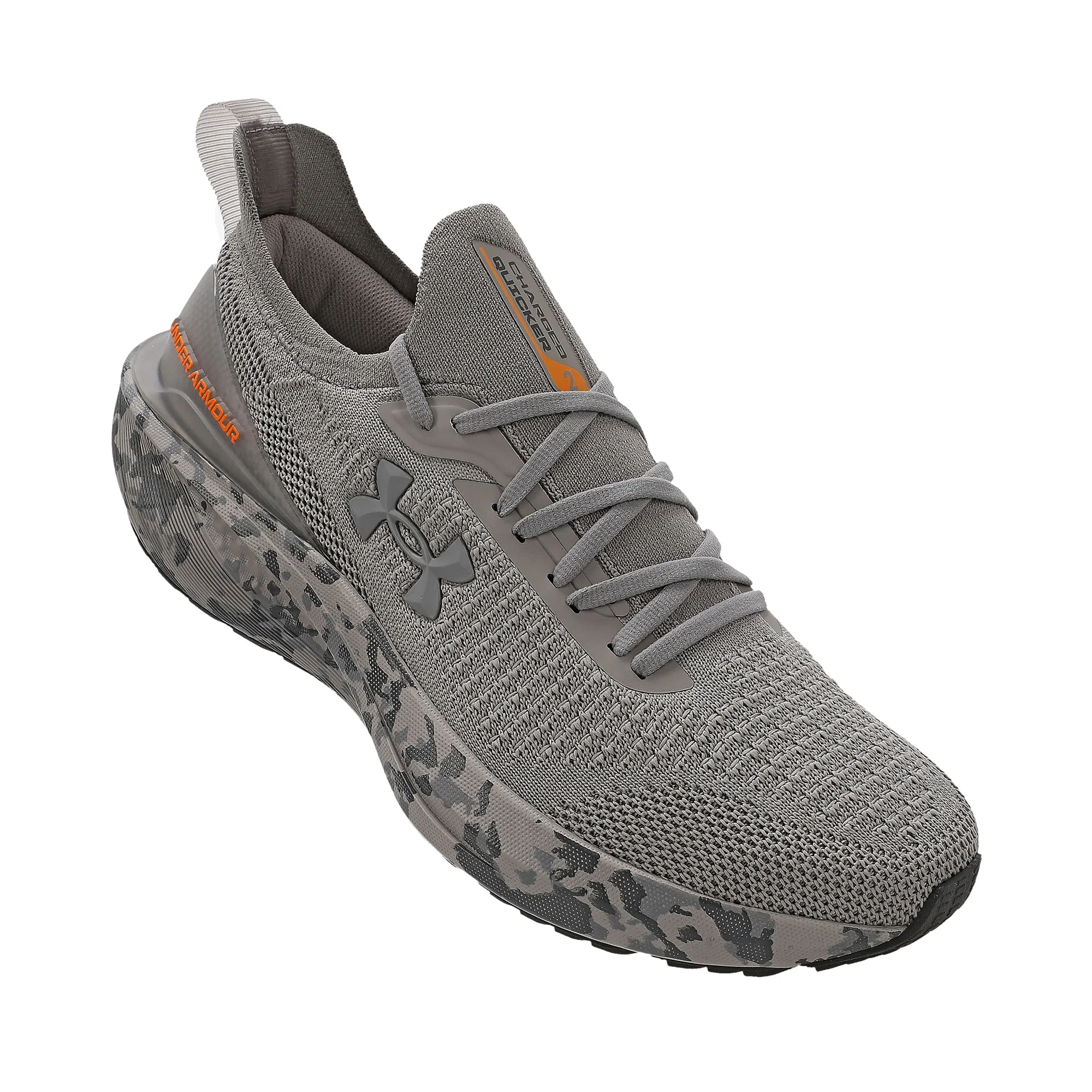 Tênis de Corrida Under Armour Charged Quicker 2 Masculino Cinza 3