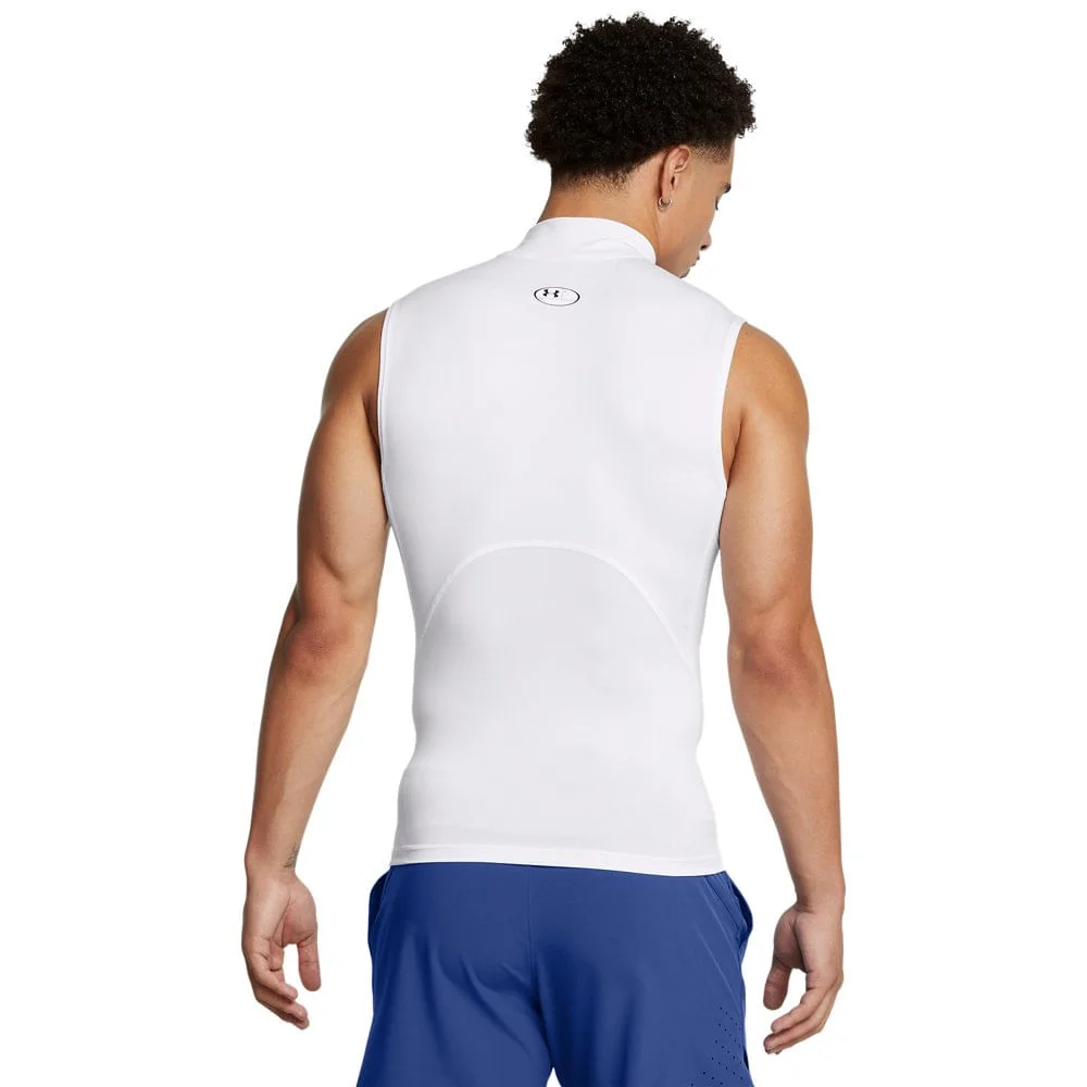 Regata de Treino Masculina Under Armour HeatGear Mock Branco 3