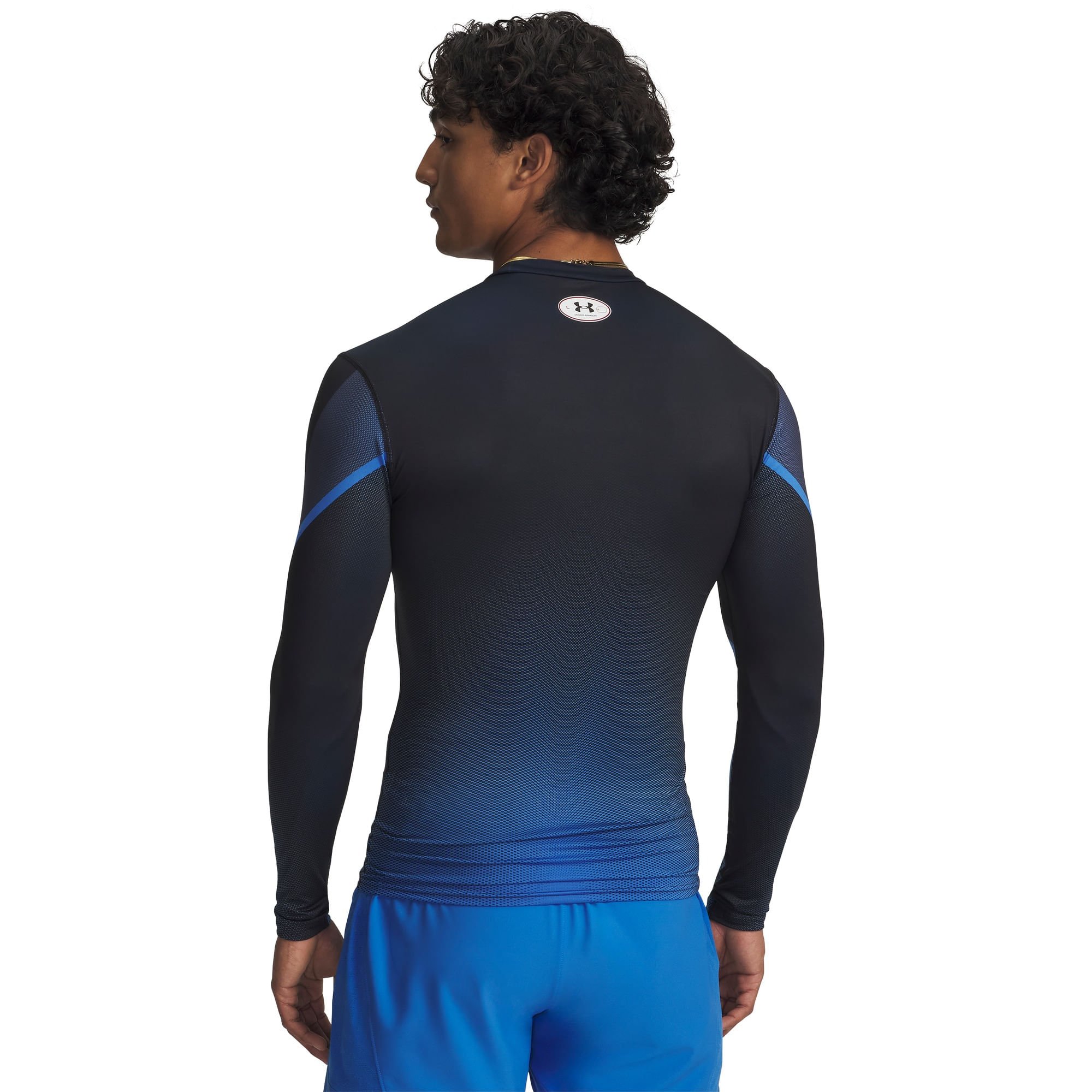 Camiseta Treino Under Armour Heatgear Masculino Azul 2