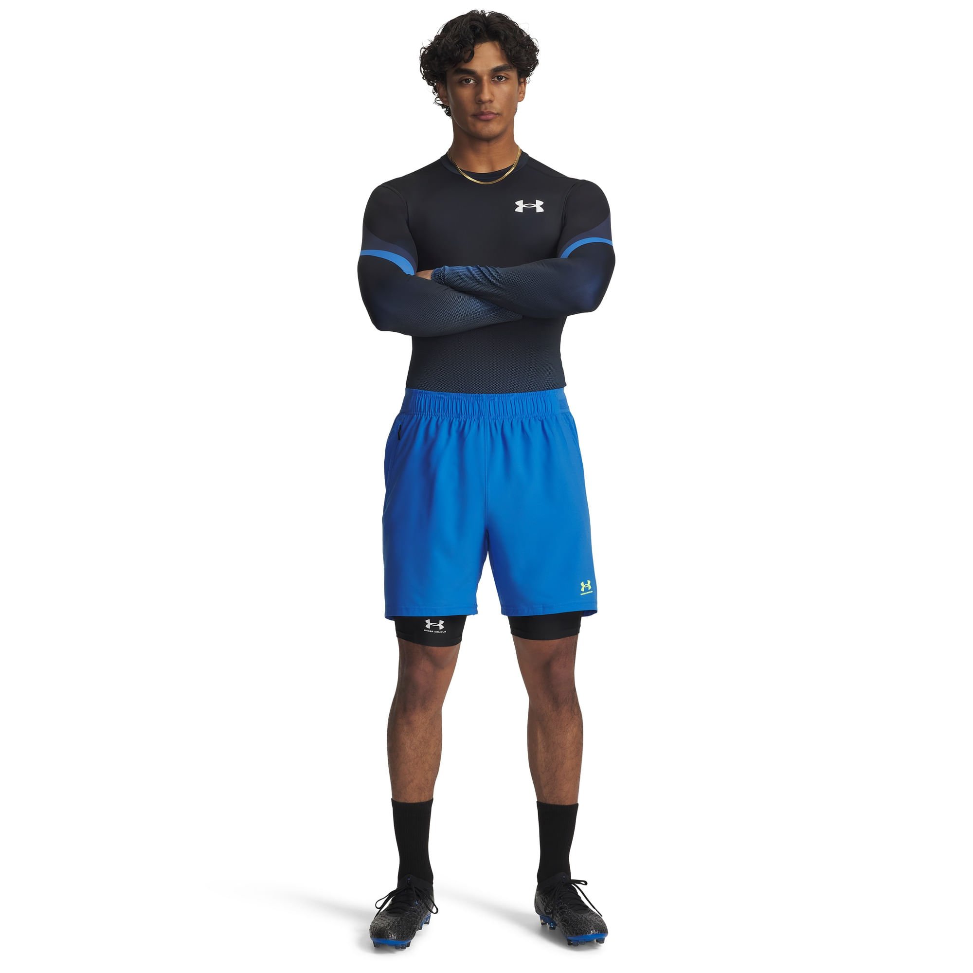 Camiseta Treino Under Armour Heatgear Masculino Azul 4