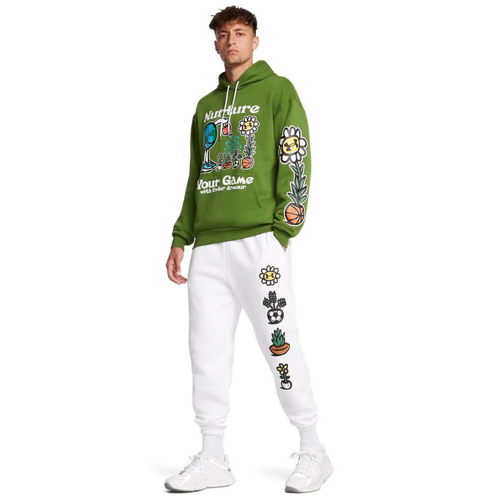 Moletom Masculino Under Armour Icon Fleece Verde 2