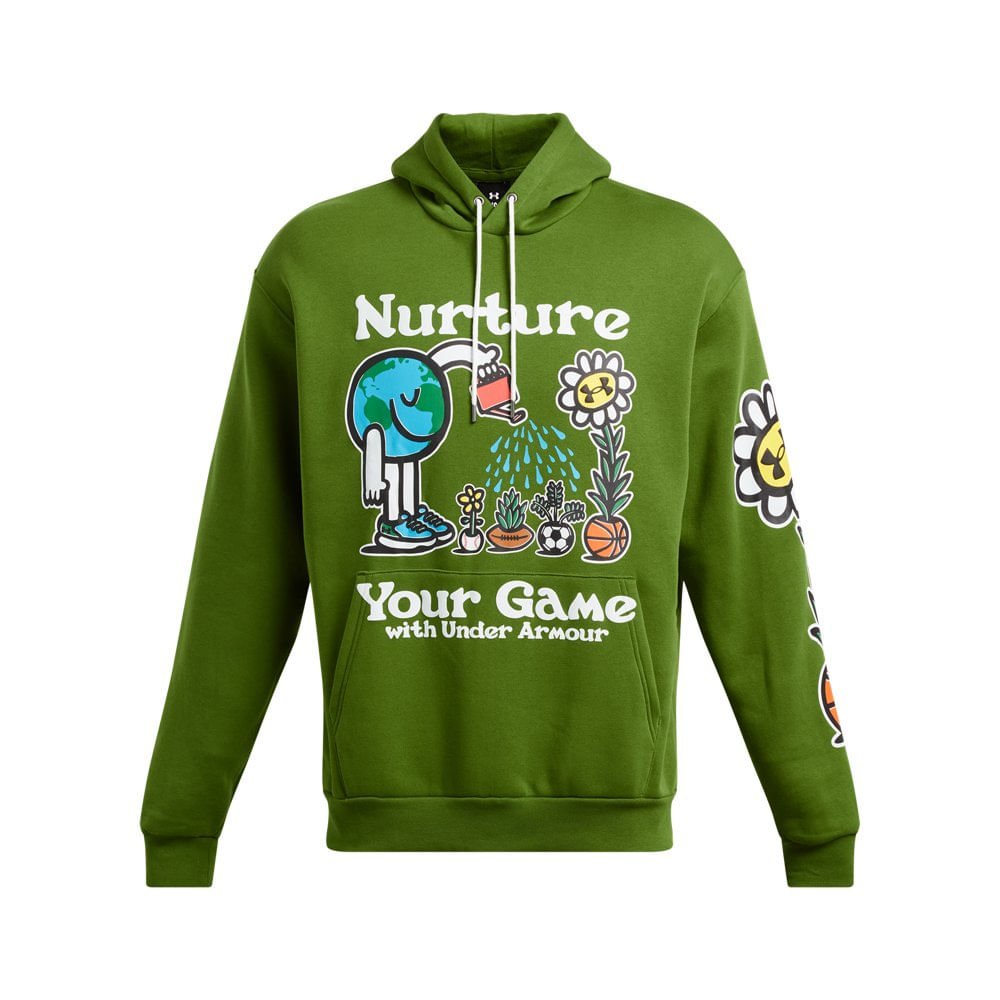 Moletom Masculino Under Armour Icon Fleece Verde 5