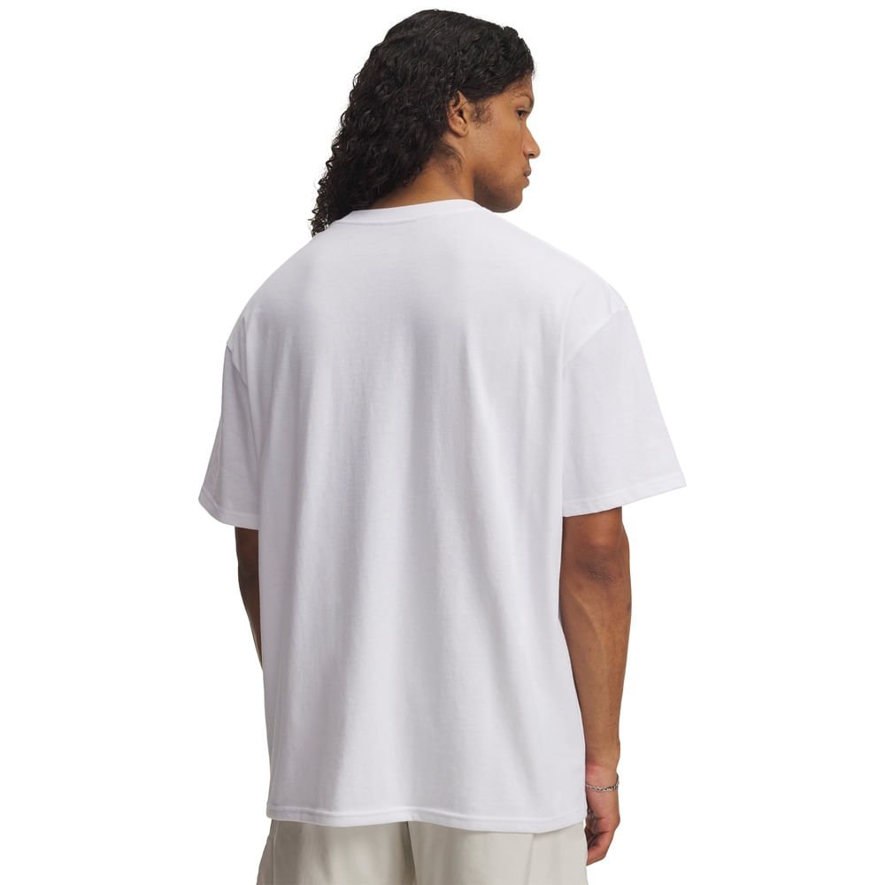 Camiseta Sportstyle Under Armour Heavyweight Masculina Branco 2