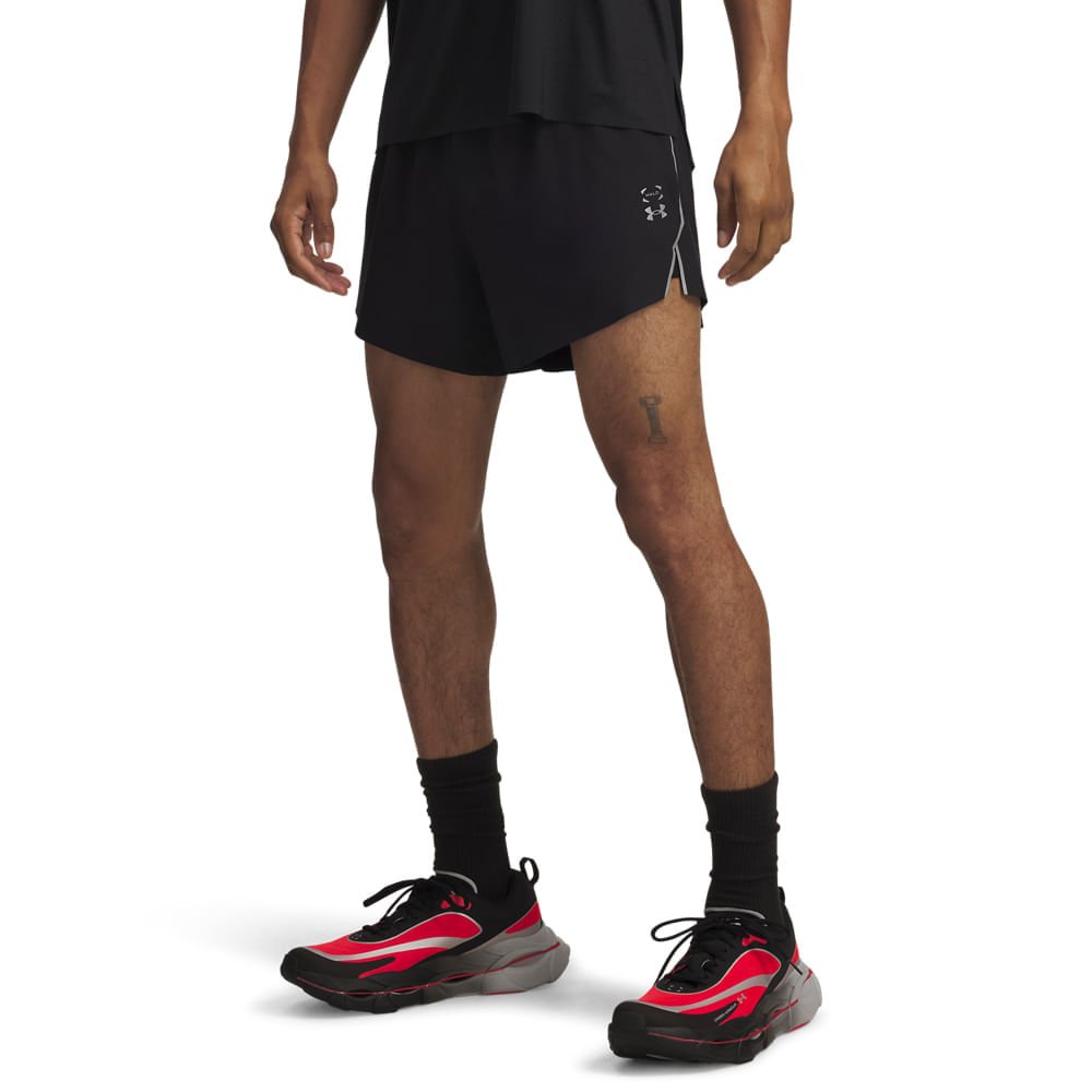 Shorts de Corrida Under Armour Halo Run Masculino Preto 2