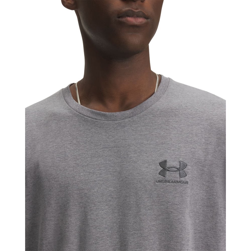 Camiseta Sportstyle Under Armour Icon Masculina Cinza 3