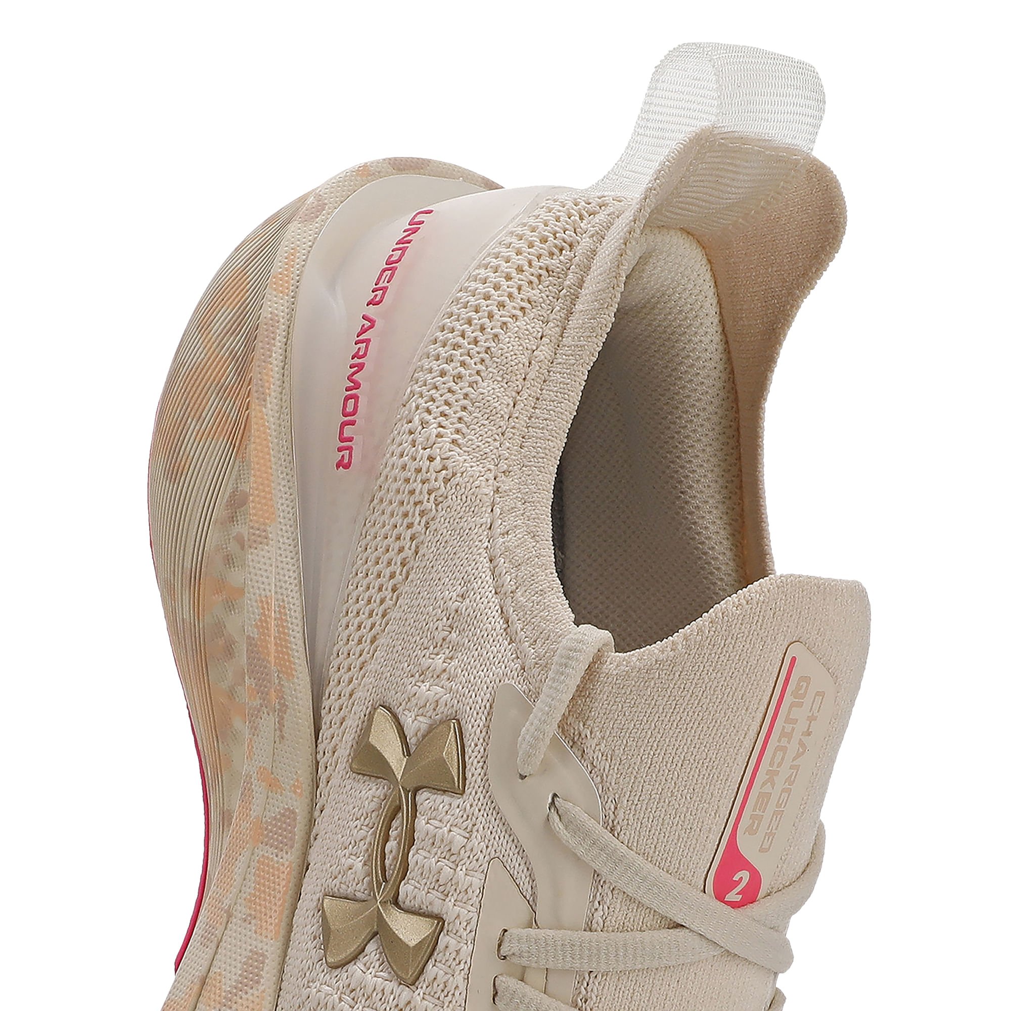 Tênis de Treino Under Armour Charged Quicker 2 Feminino Bege 8