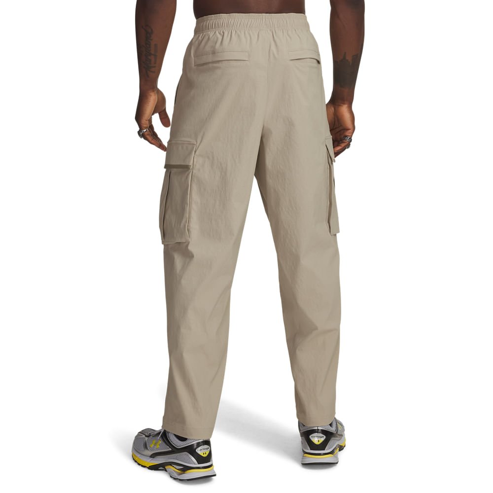 Calça Cargo Under Armour Unstoppable Woven Masculina Bege 2