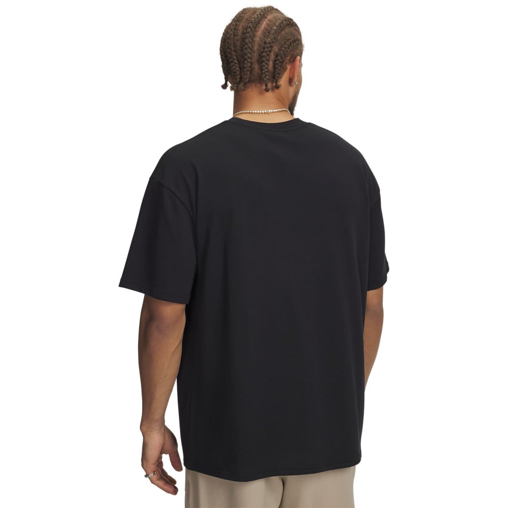 Camiseta Sportstyle Under Armour Heavyweight Masculina Preto 2