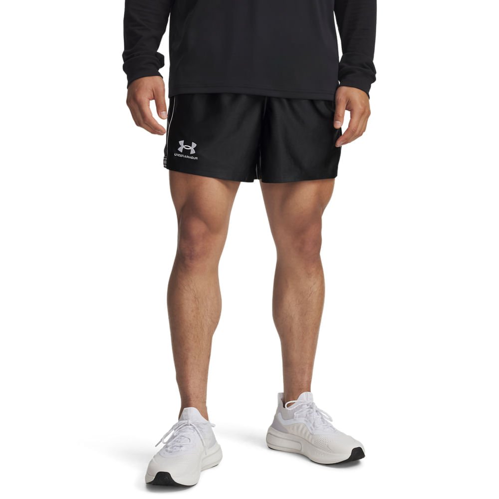 Shorts de Futebol Under Armour 96 Terrace Masculino Preto 2