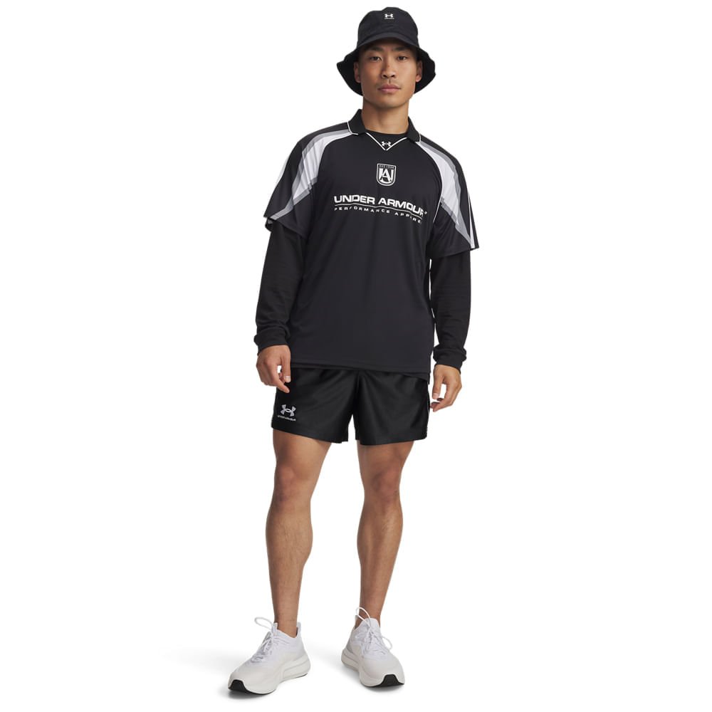 Shorts de Futebol Under Armour 96 Terrace Masculino Preto 4