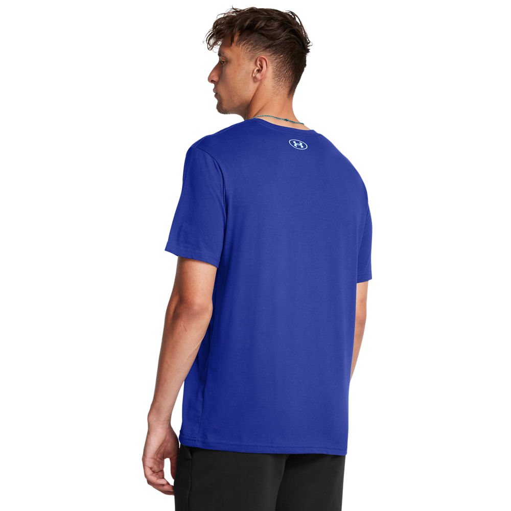 Camiseta Sportstyle Under Armour Left Chest Masculina Azul 3