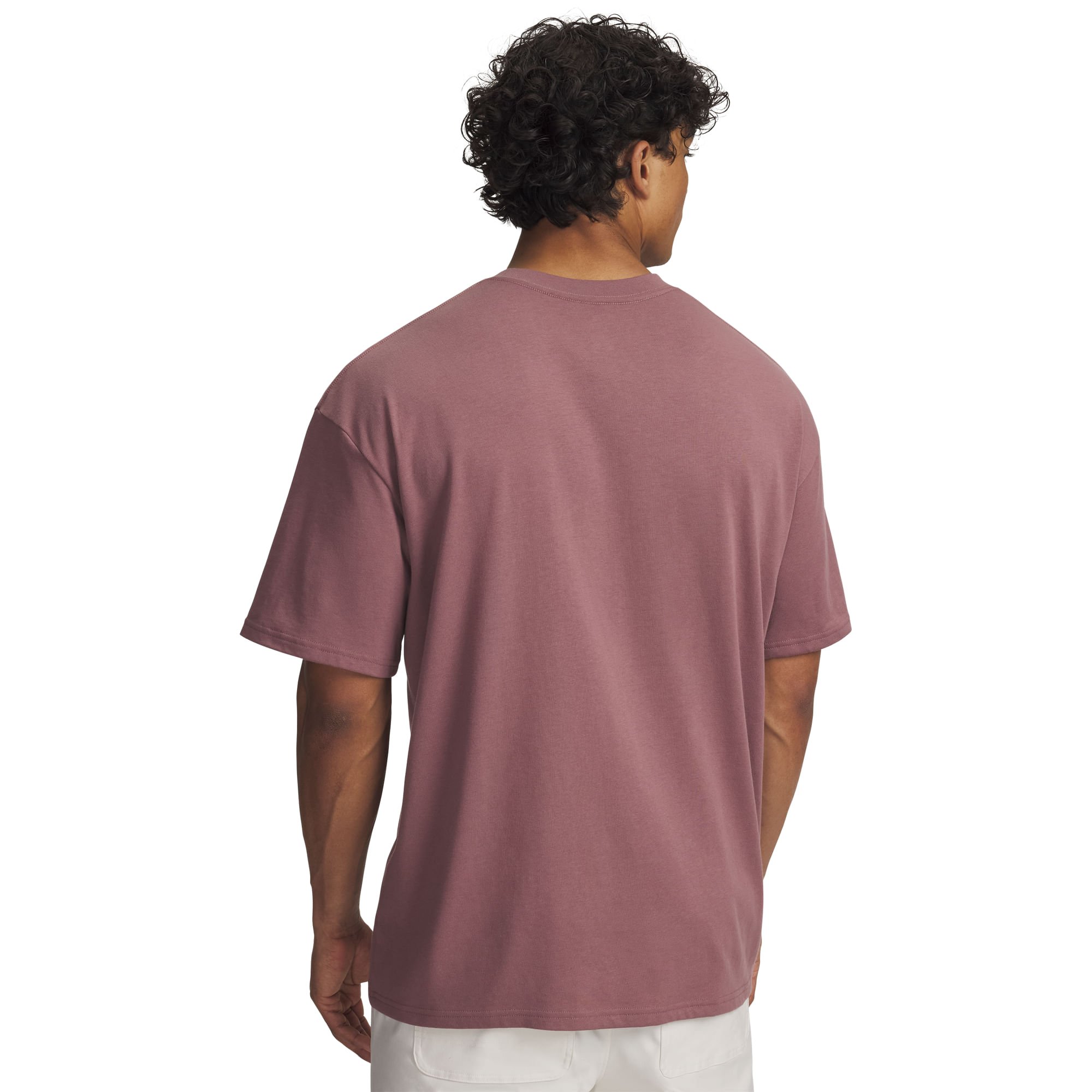 Camiseta Sportstyle Under Armour Heavyweight Oversized Masculina Vinho 2