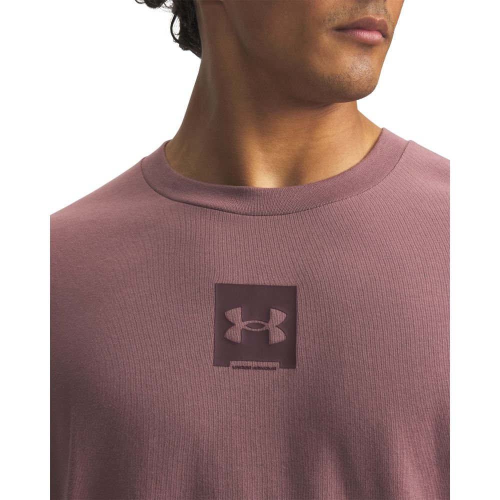 Camiseta Sportstyle Under Armour Heavyweight Oversized Masculina Vinho 3