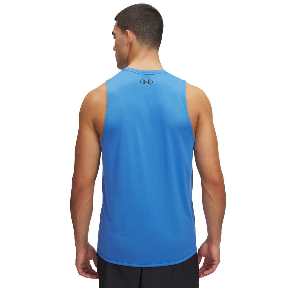Regata de Treino Under Armour Tech Tank Masculina Azul 2