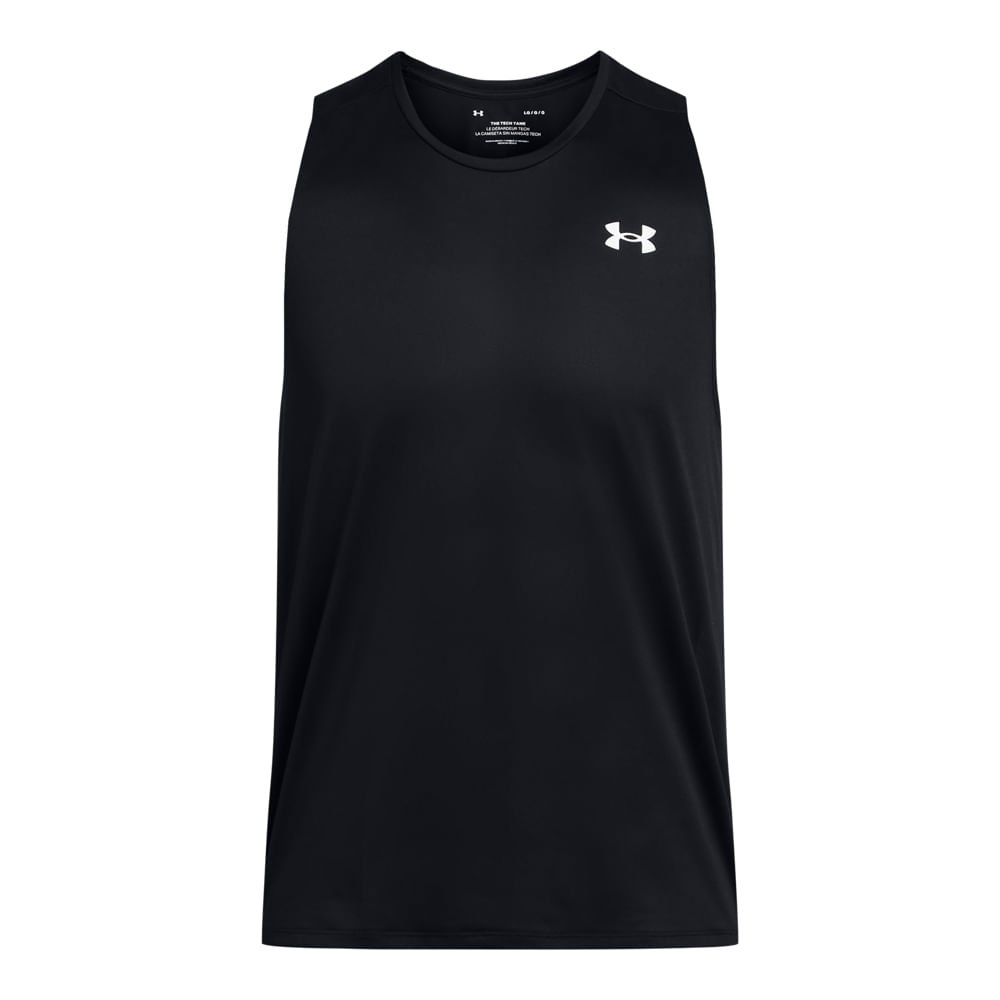 Regata de Treino Under Armour Tech Tank Masculina Preto 3