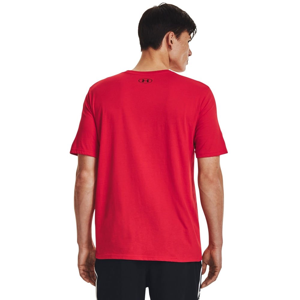Camiseta Sportstyle Under Armour Left Chest Masculina Vermelho 2