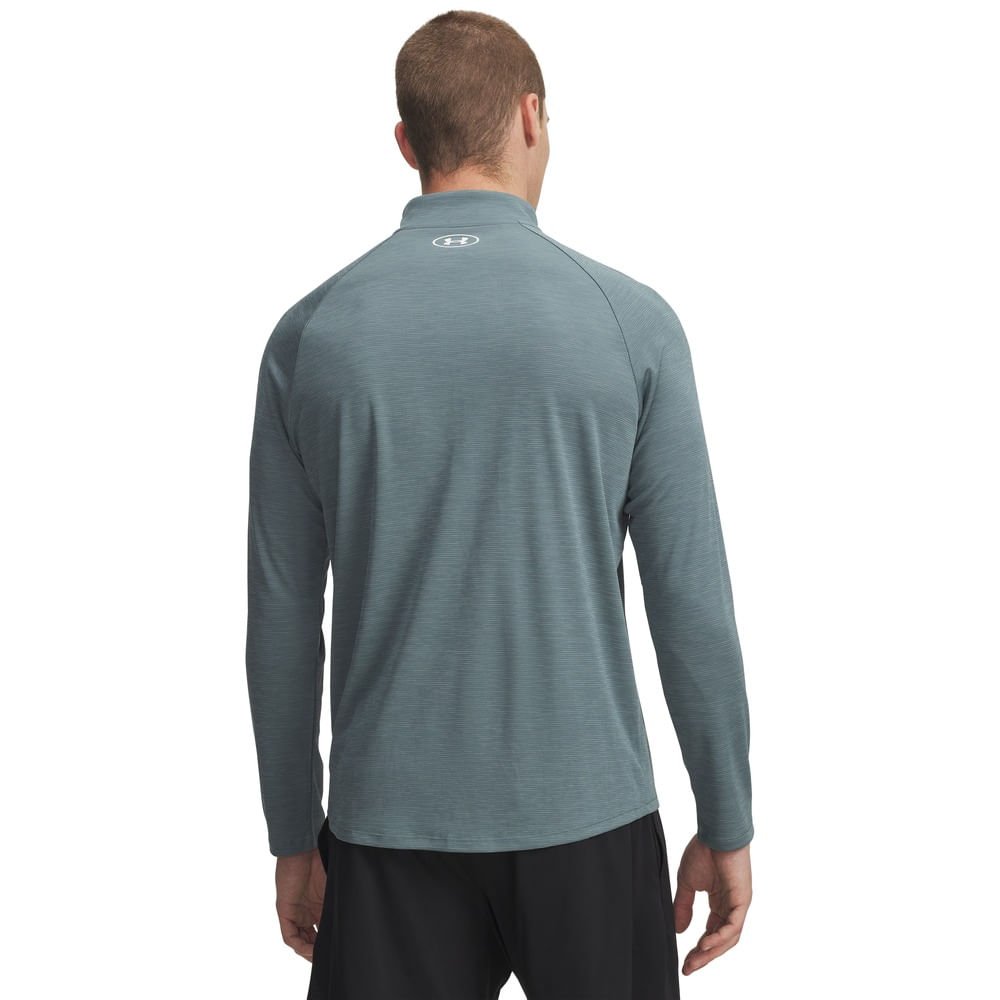 Blusa de Treino Under Armour Tech Textured Masculina Azul 2