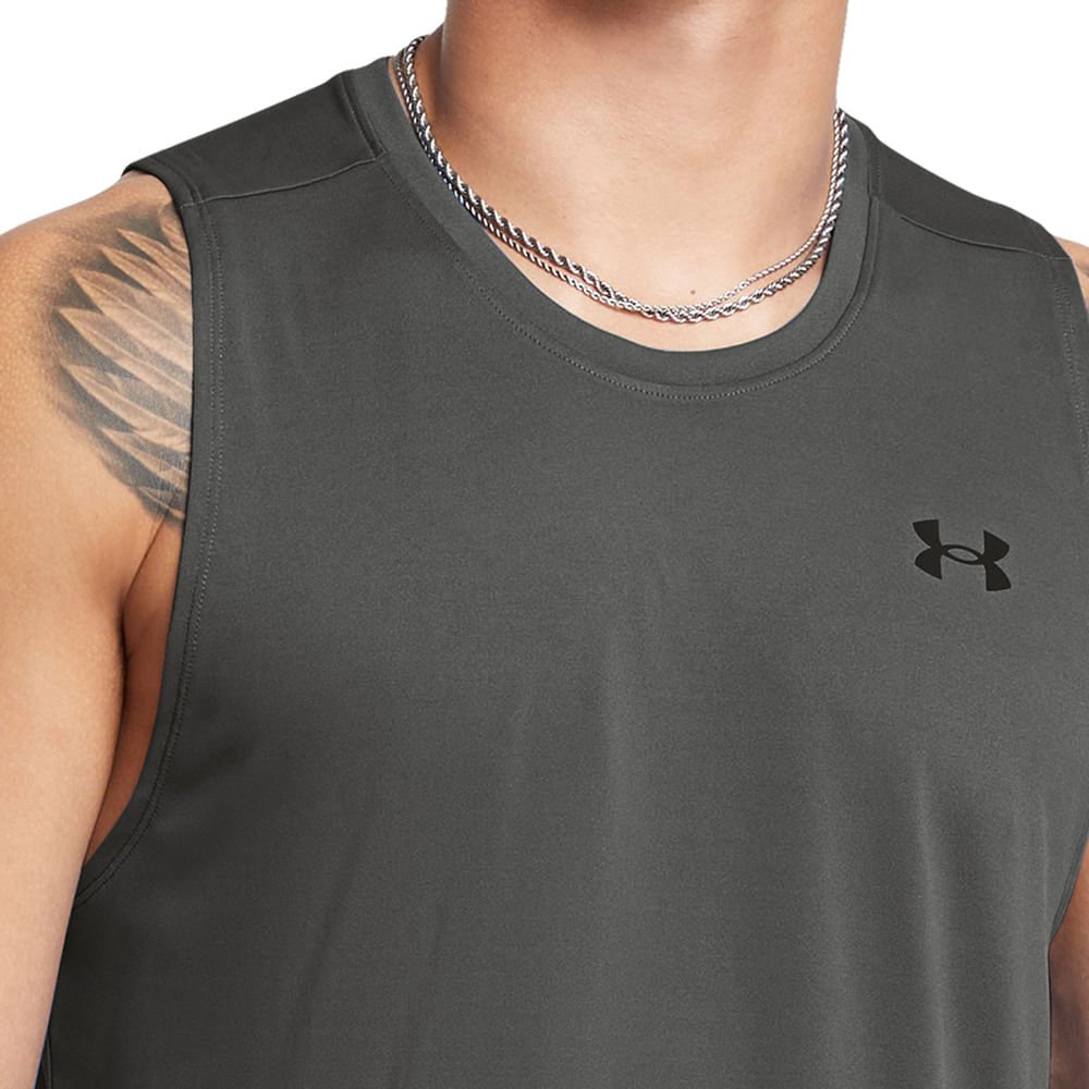 Regata de Treino Under Armour Velocity Muscle Masculino Cinza 3