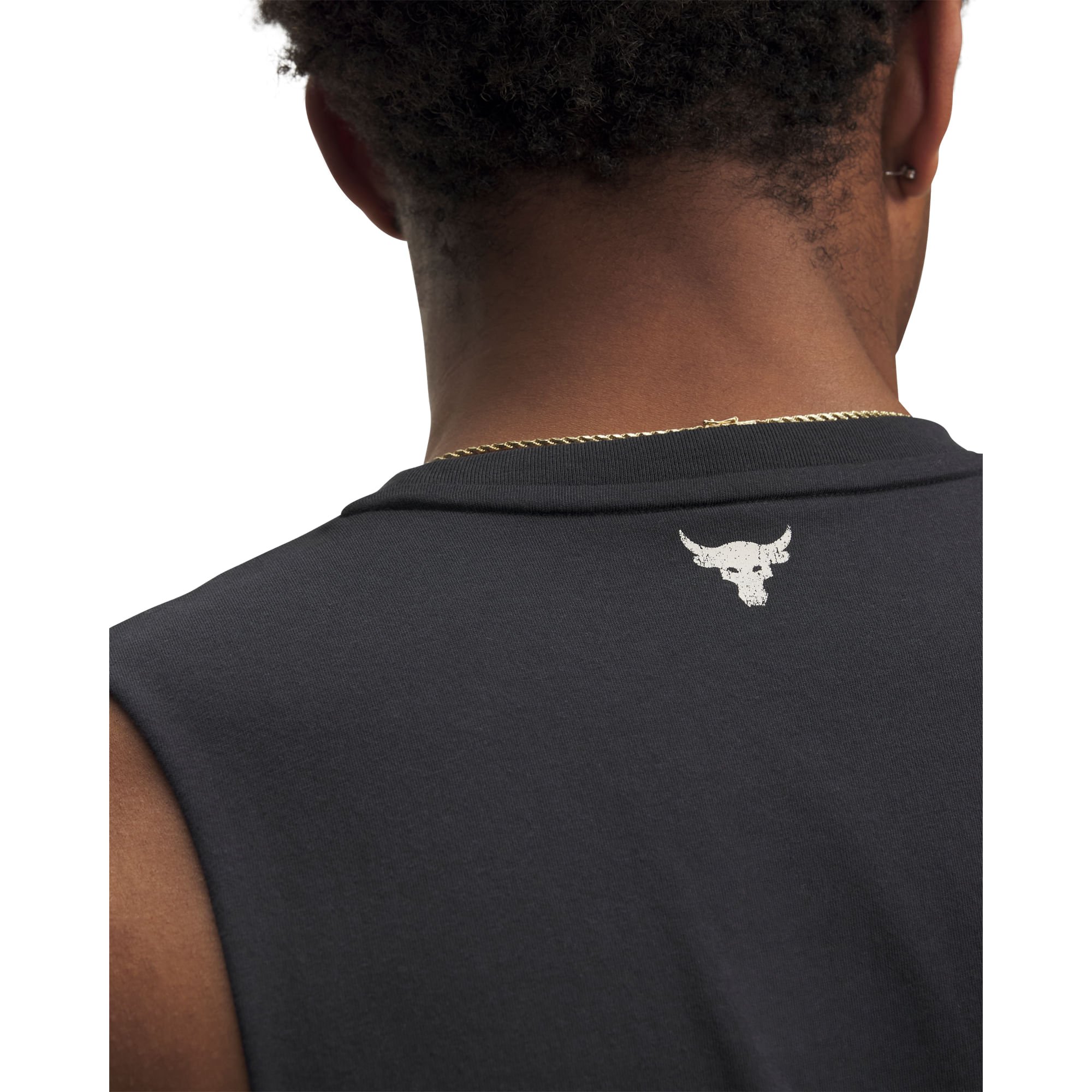 Regata Sporstyle Under Armour Project Rock Payoff Tank Masculina Preto 3