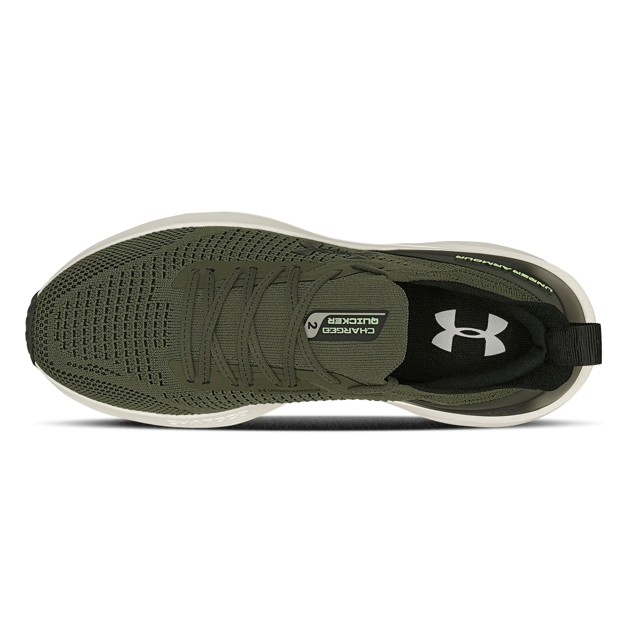 Tênis de Corrida Under Armour Charged Quicker 2 Masculino Verde 2