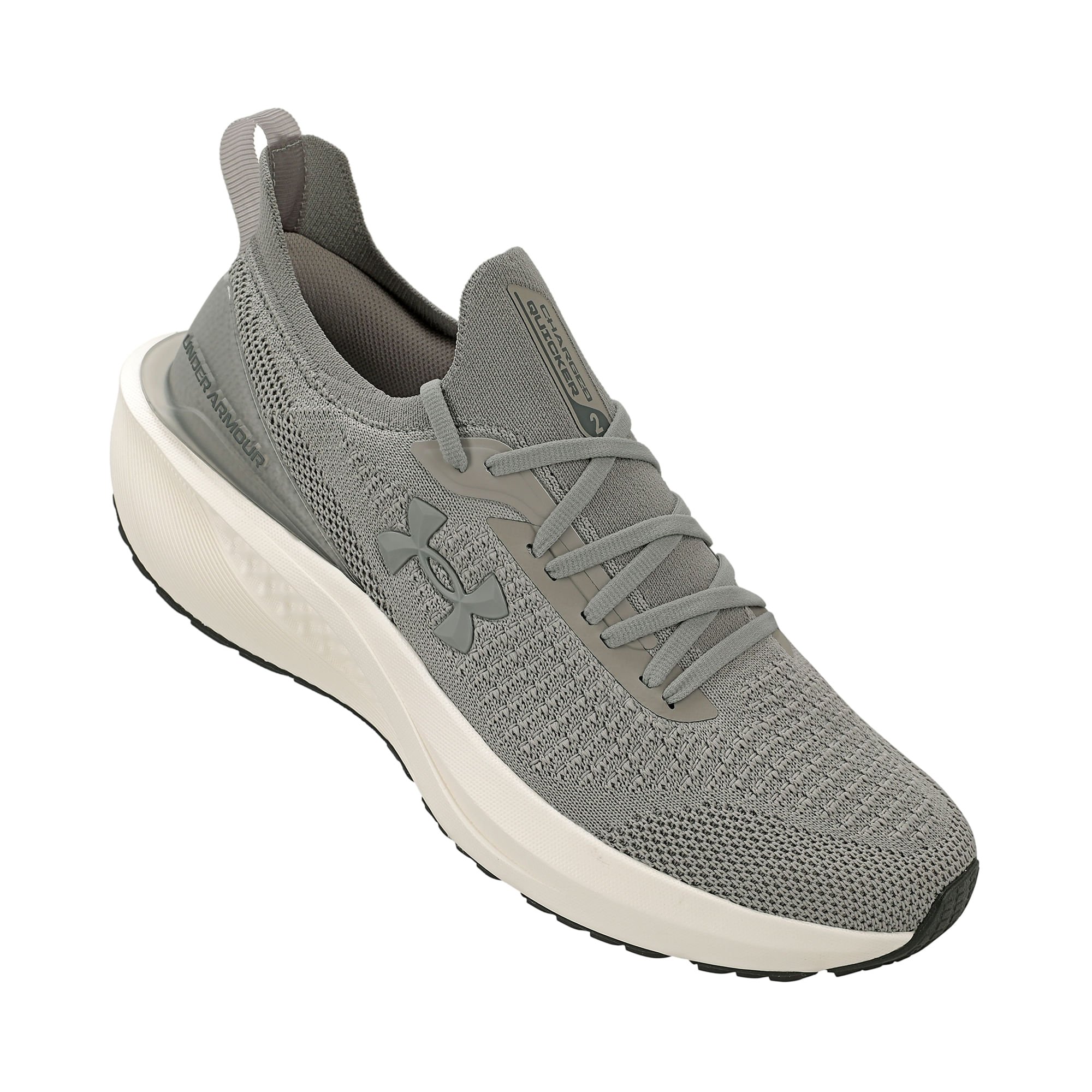 Tênis de Corrida Under Armour Charged Quicker 2 Masculino Cinza 5
