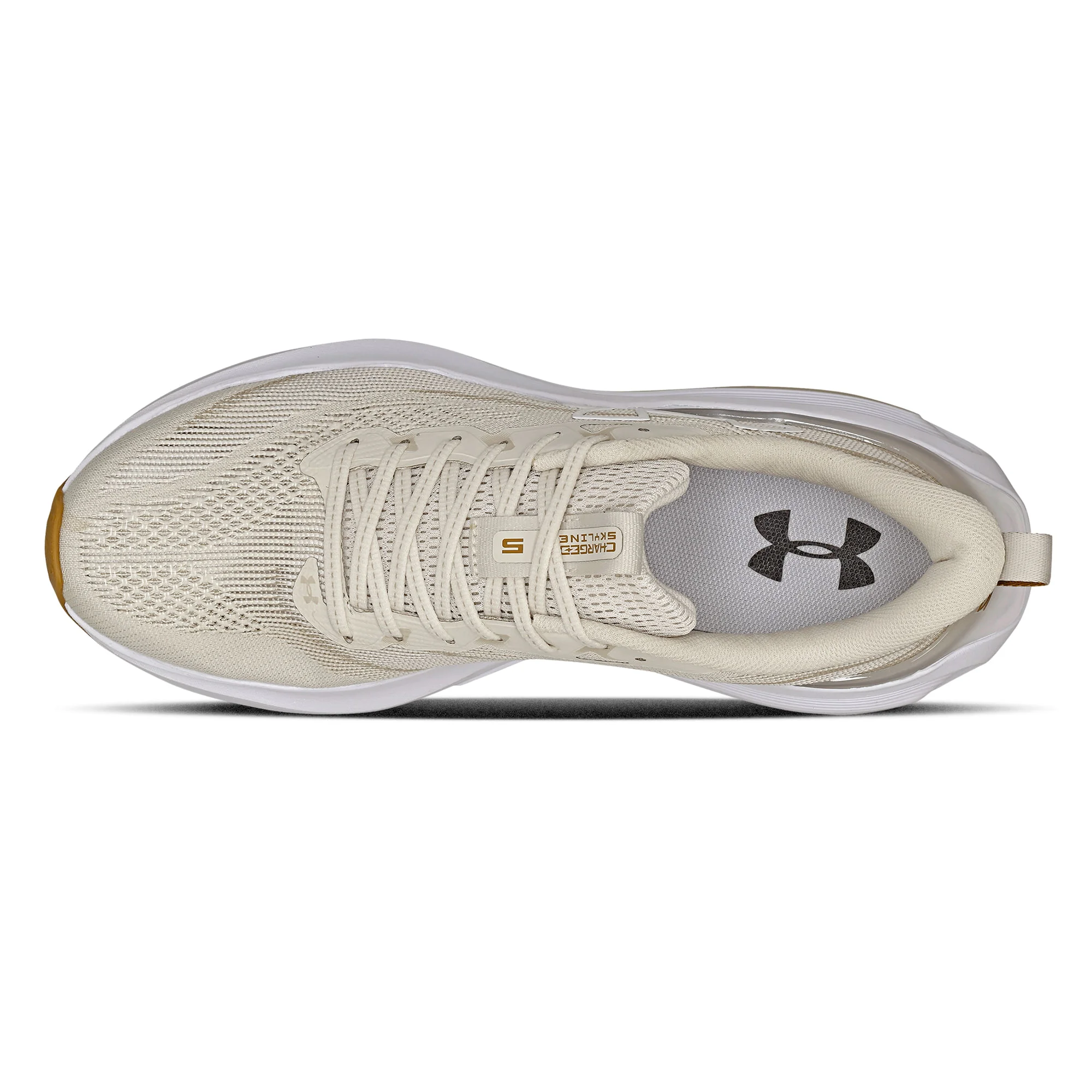 Tênis de Corrida Under Armour Charged Skyline 5 Bege 2