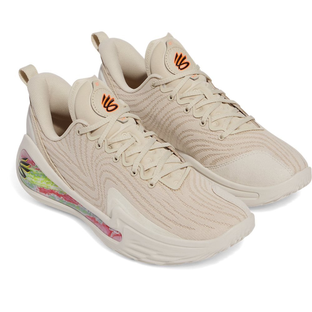 Tênis de Basquete Under Armour Curry Saturn Bege 2