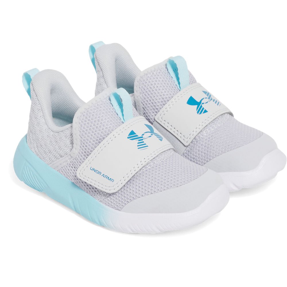 Tênis de Corrida Under Armour Flash Infantil Cinza 2
