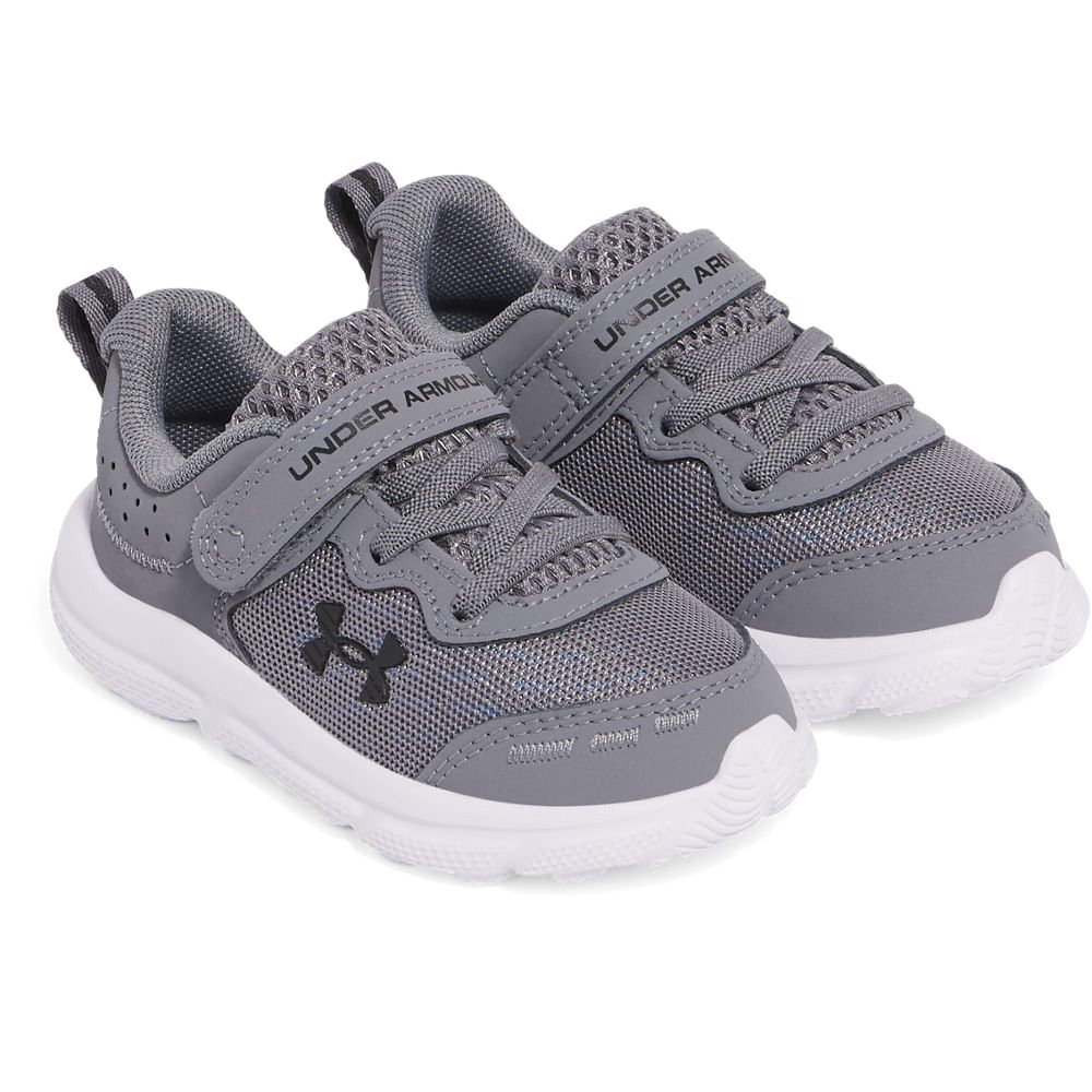 Tênis de Corrida Under Armour Assert 10 AC Infantil Cinza 2