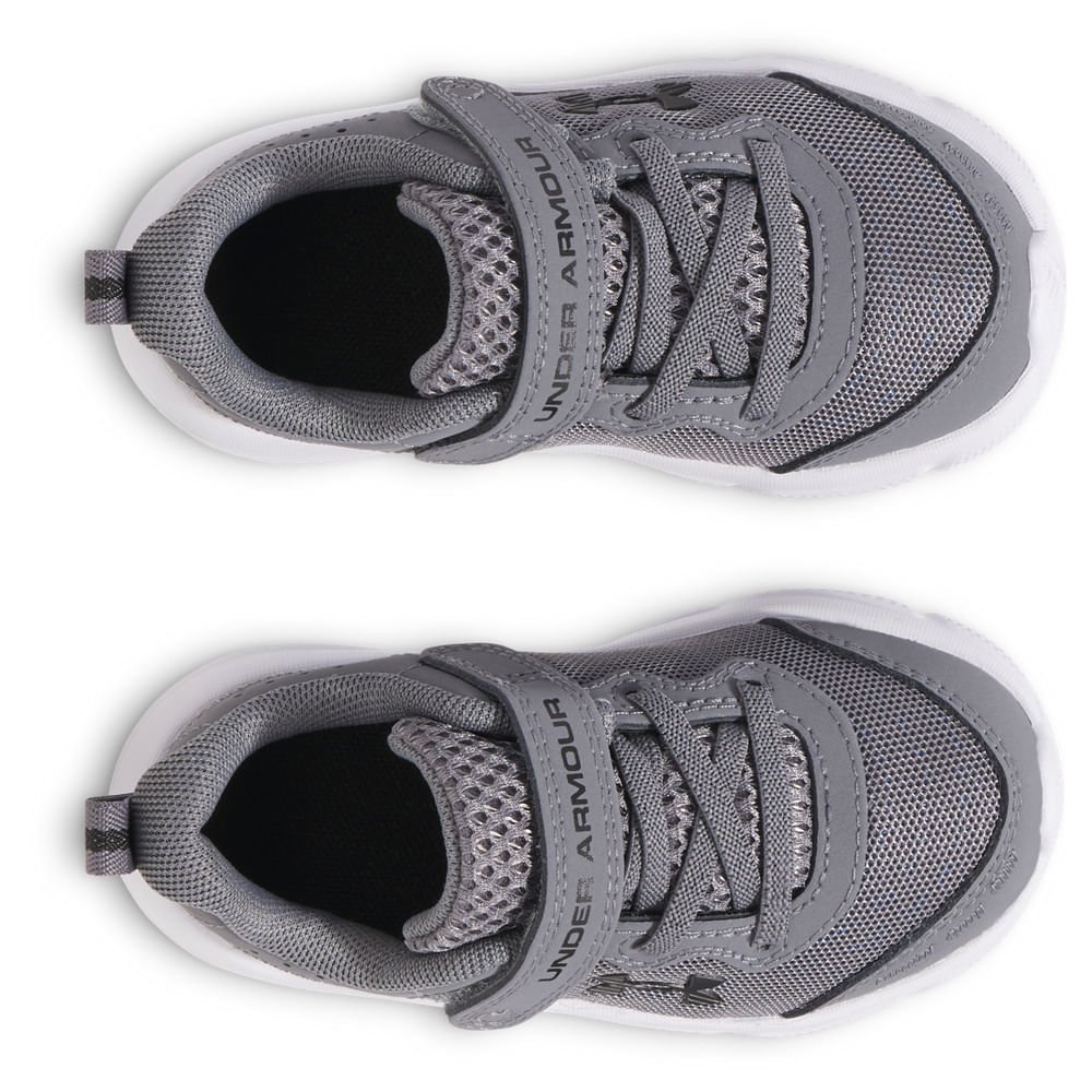 Tênis de Corrida Under Armour Assert 10 AC Infantil Cinza 4