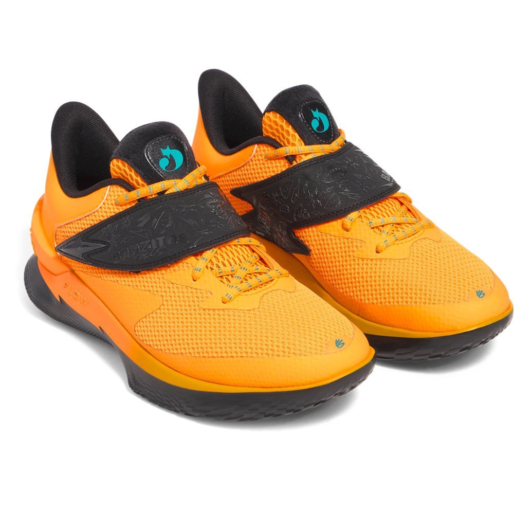Tênis de Basquete Under Armour Curry Fox Banzitos Laranja 2