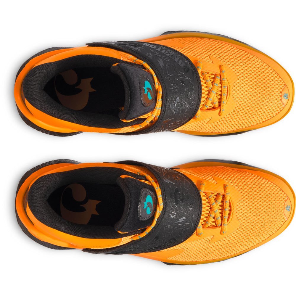 Tênis de Basquete Under Armour Curry Fox Banzitos Laranja 3