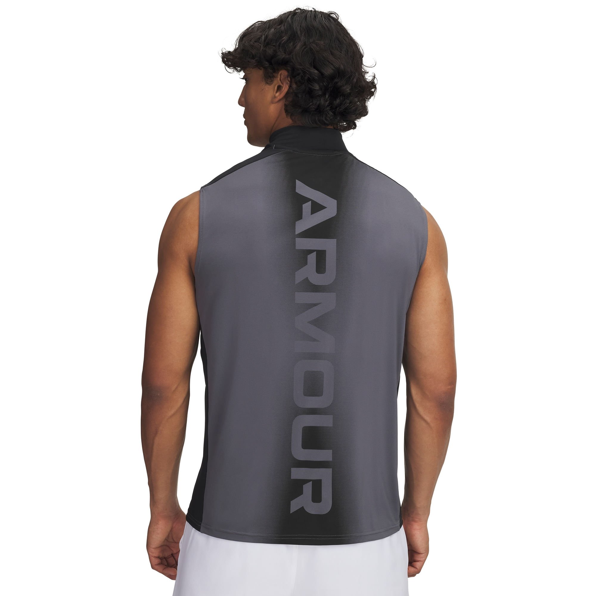 Regata de Treino Under Armour HeatGear Masculina Cinza 2