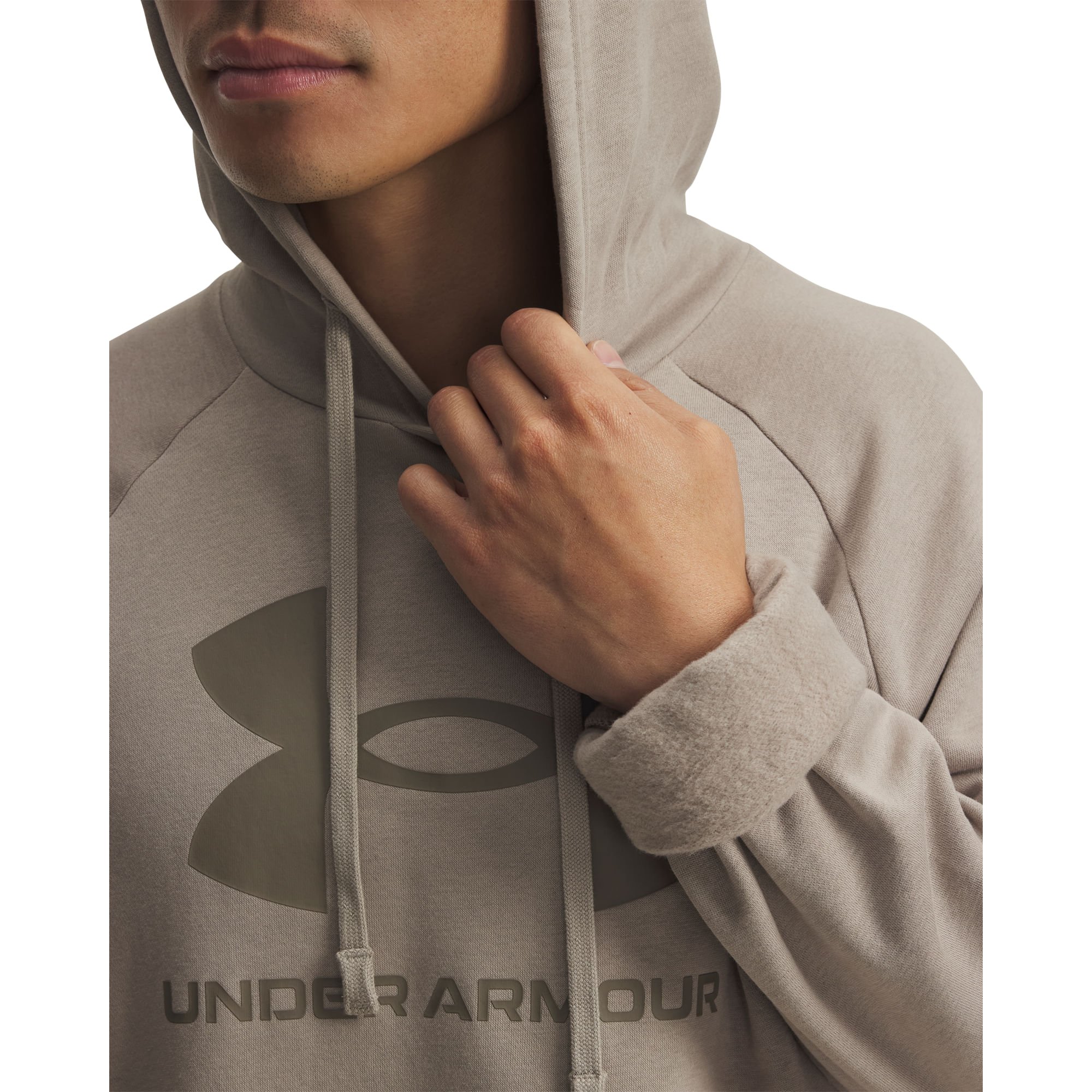 Moletom Sportstyle Under Armour Rival Fleece Bege 3