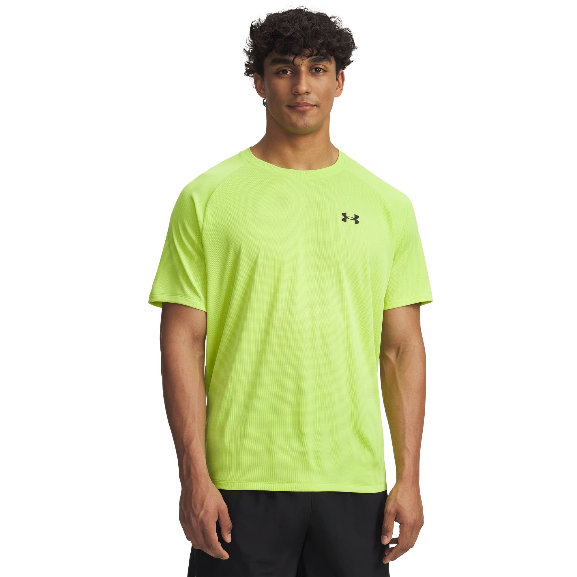 Camiseta de Treino Under Armour Tech Textured Masculino Verde 3