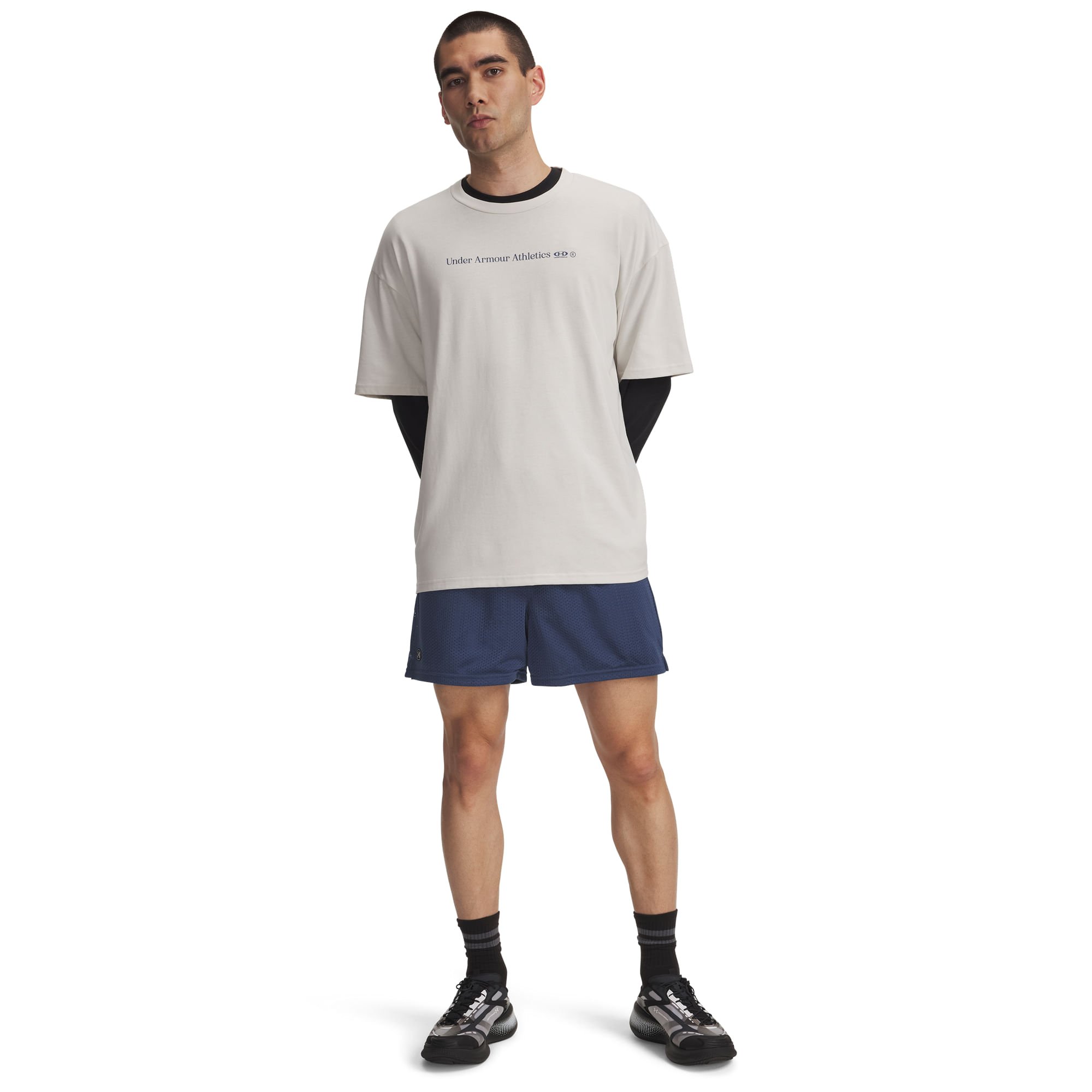 Shorts de Treino Under Armour Essential Mesh Masculino Azul 3