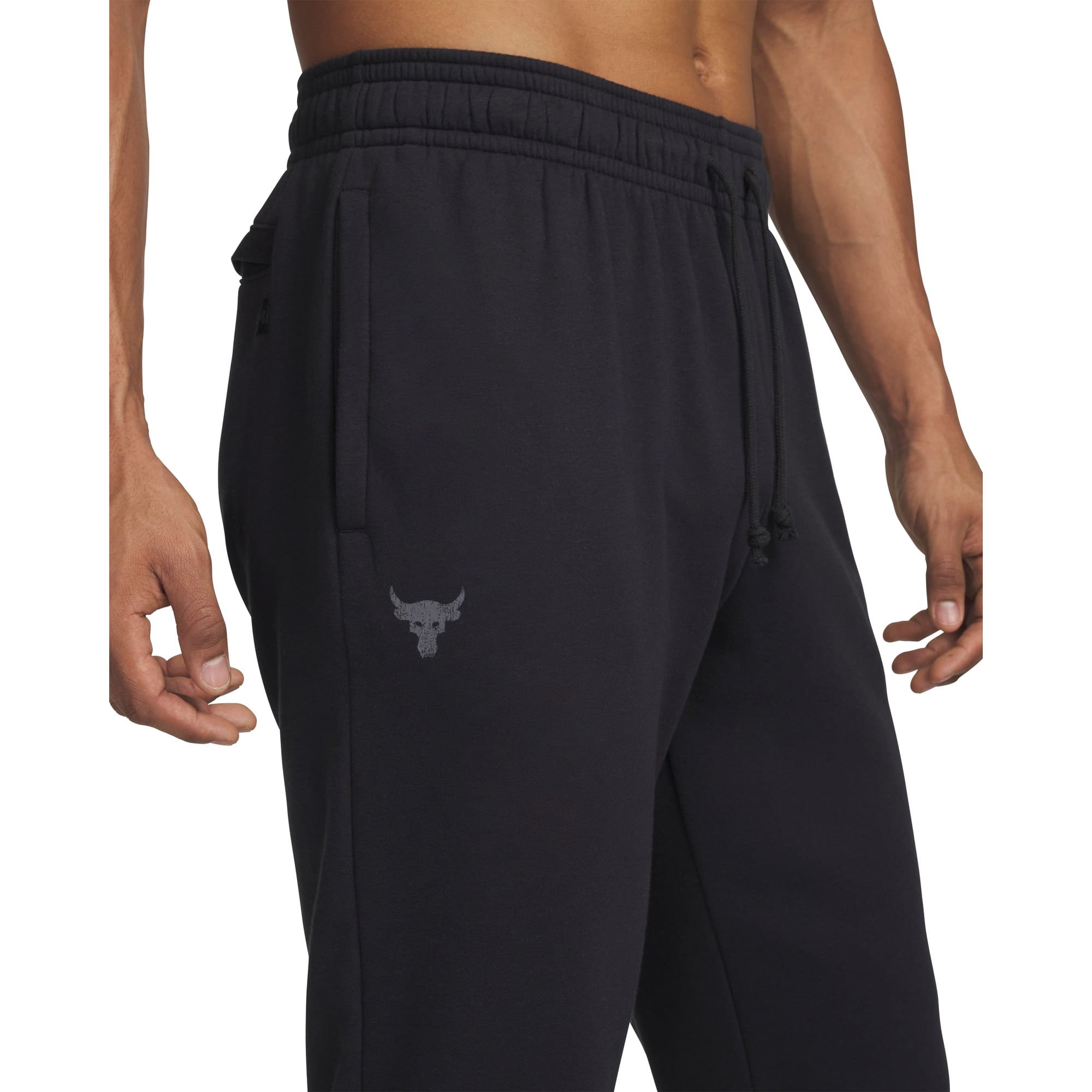 Calça Sportstyle Under Armour Project Rock Rival Fleece Preto 3