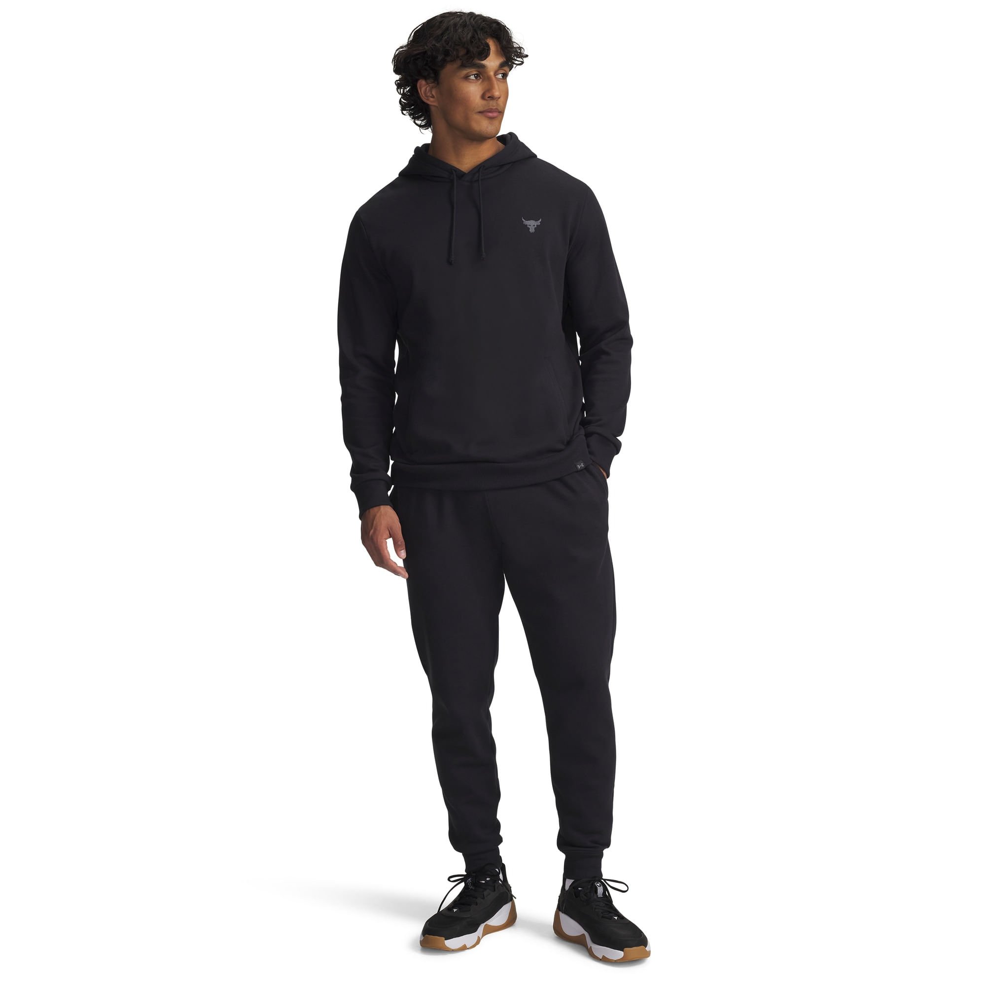 Calça Sportstyle Under Armour Project Rock Rival Fleece Preto 4