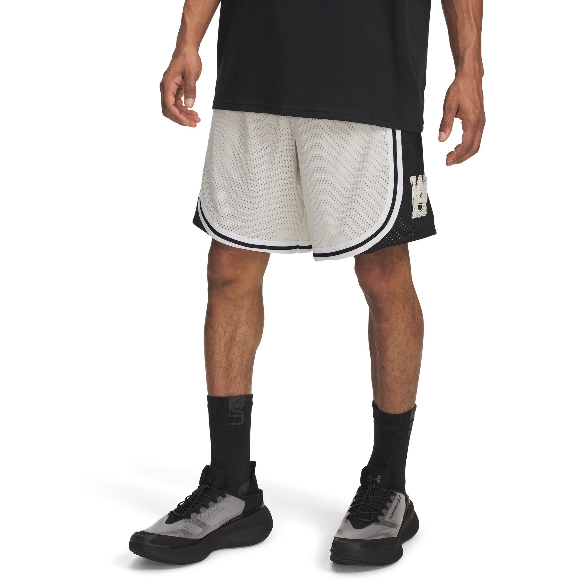 Shorts de Basquete Under Armour Courtside Branco 3