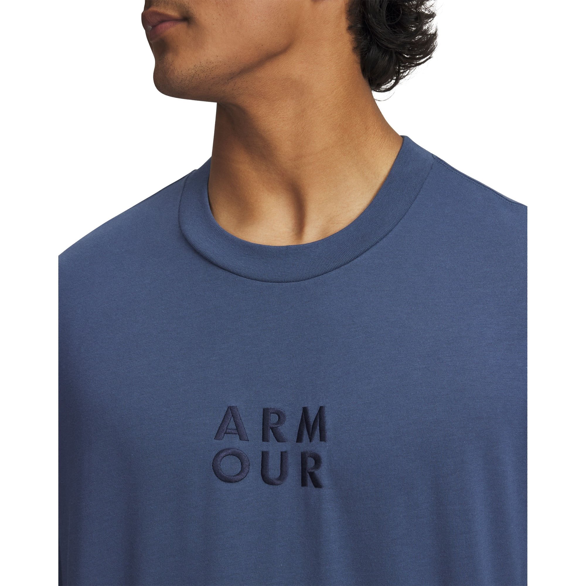 Camiseta Sportstyle Under Armour Heavyweight Azul 3
