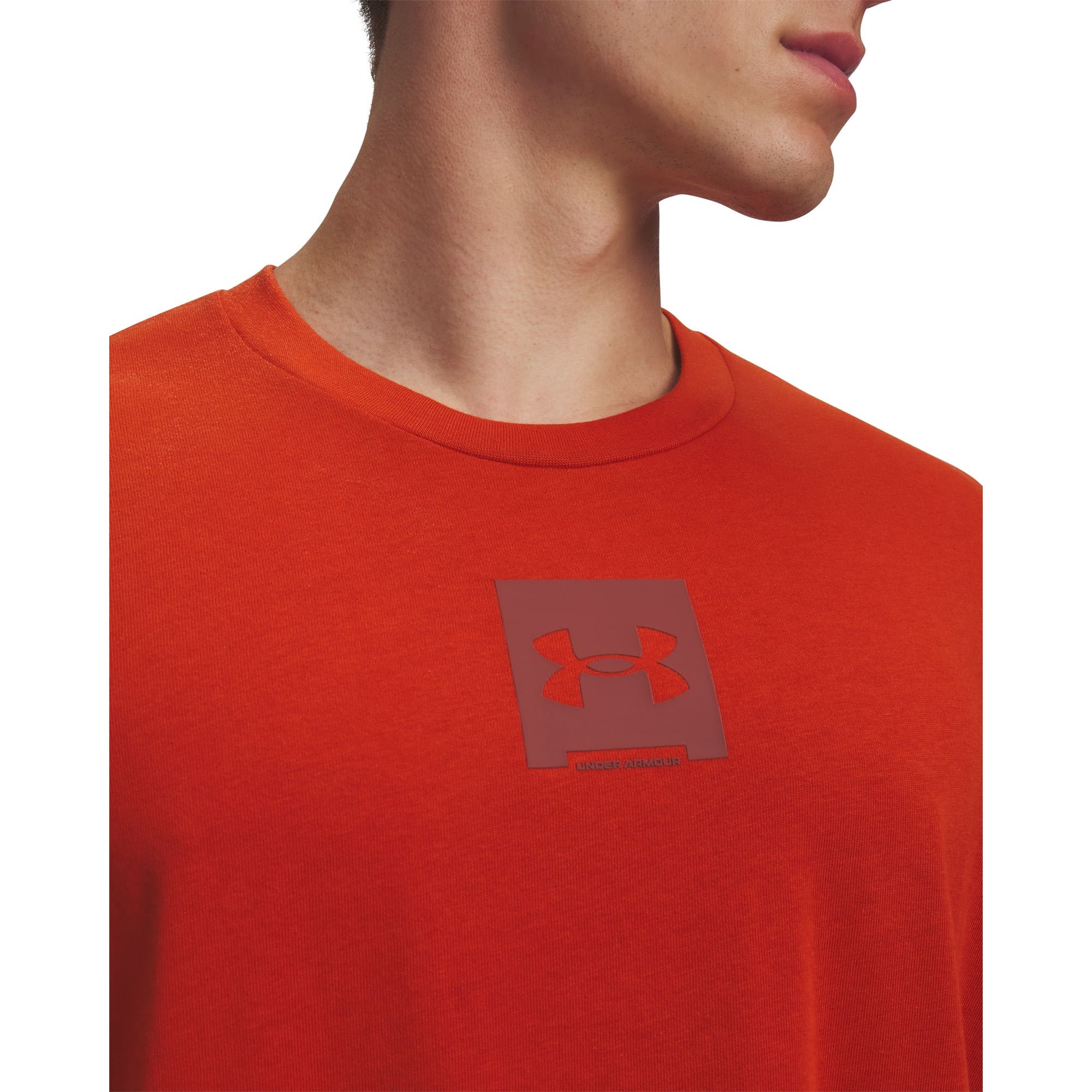 Camiseta Sporstyle Under Armour HW OS SM BOX SS Laranja 3
