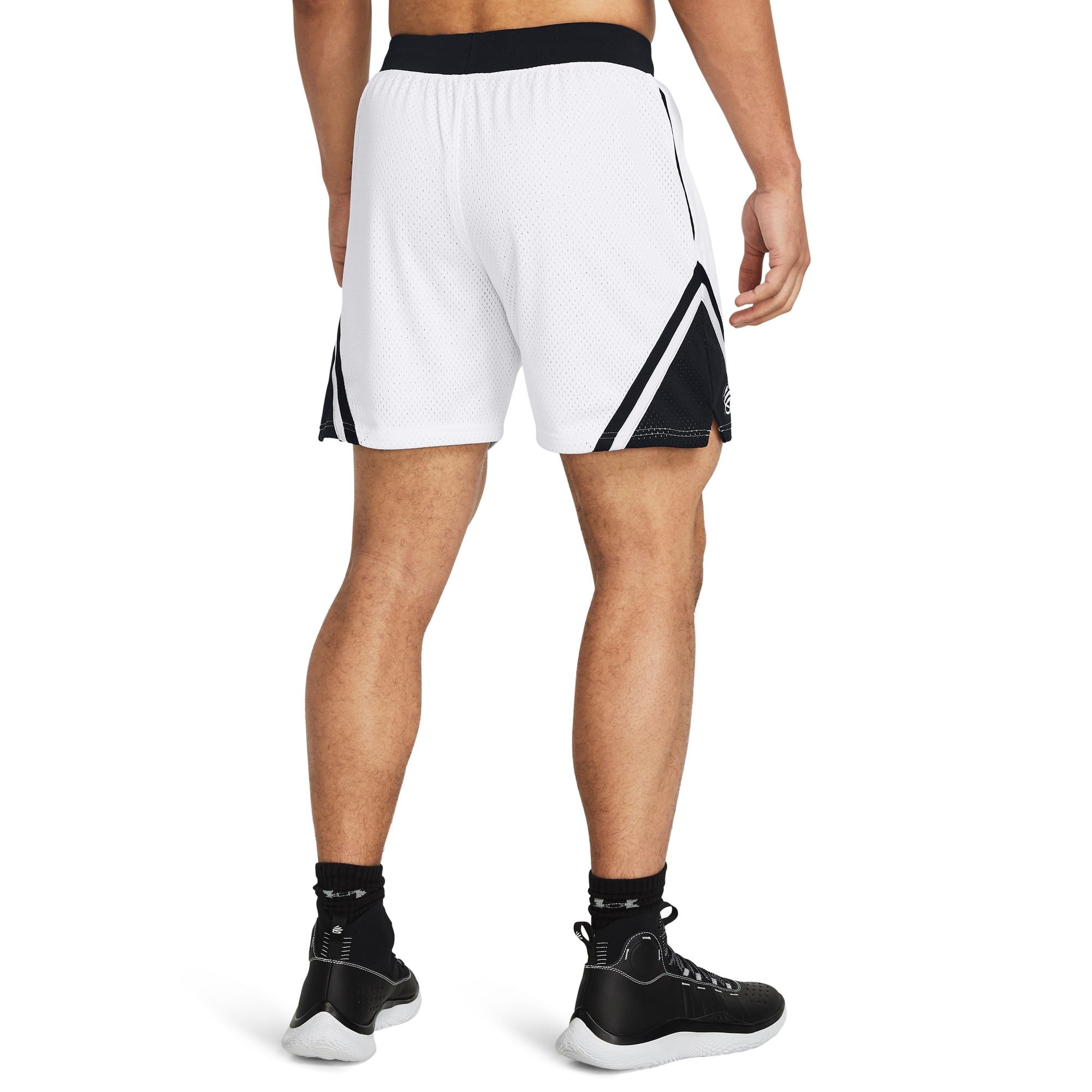 Short de Basquete Under Armour Curry Mesh 4 Branco 2