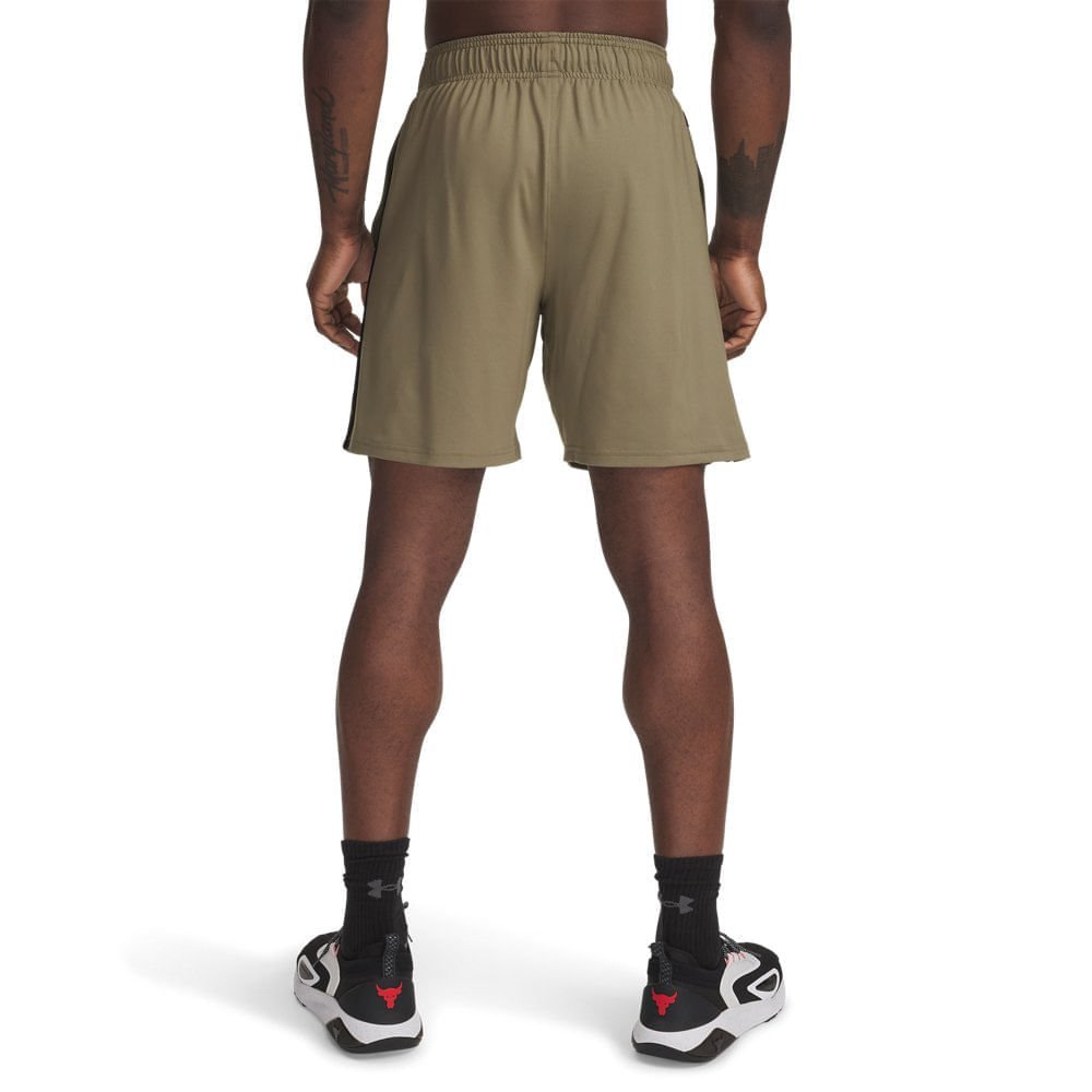 Shorts Sportstyle Under Armour Project Rock Mesh Bege 3