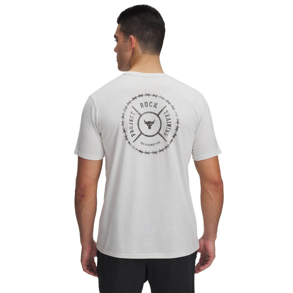 Camiseta Sportstyle Under Armour Project Rock Wire Cinza 2