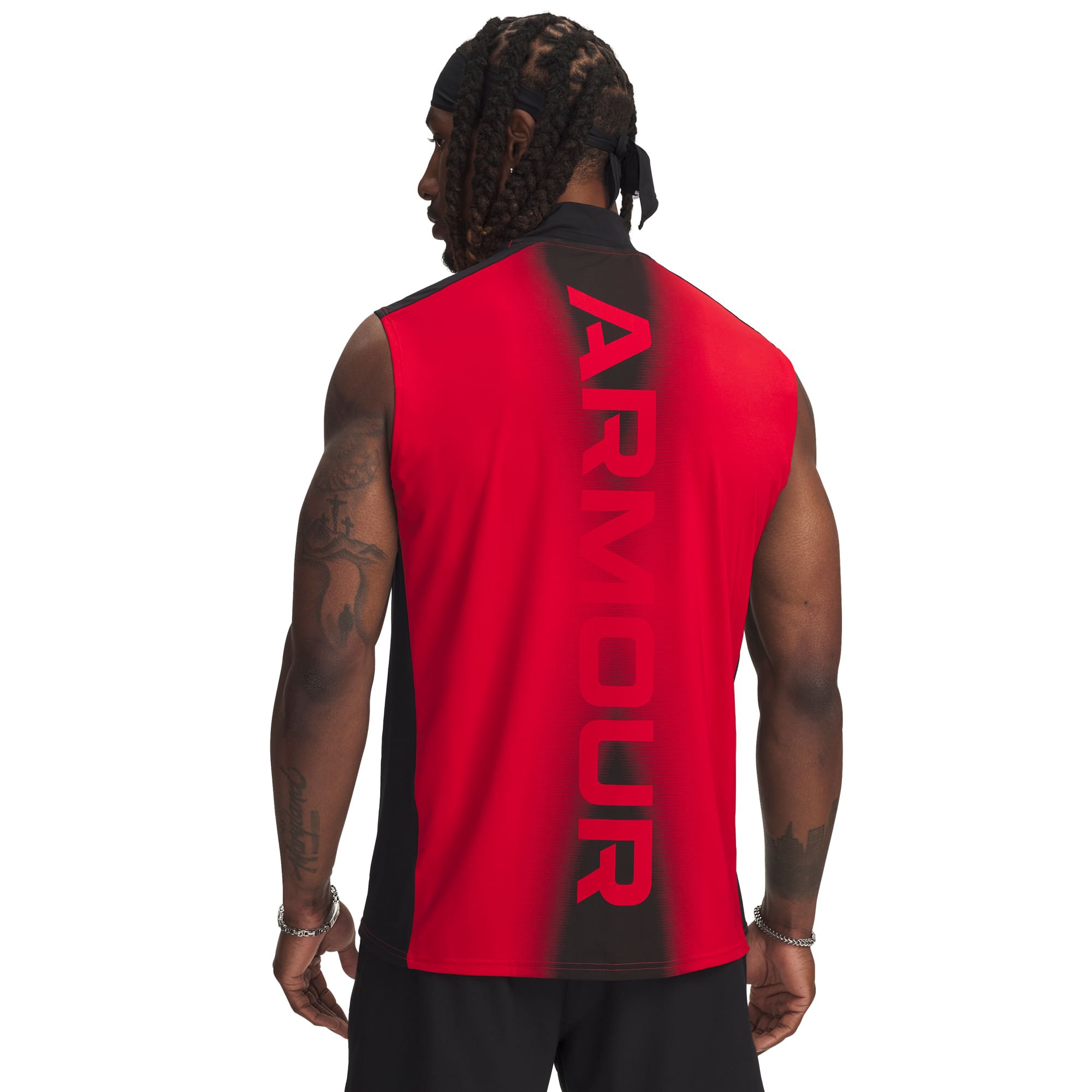 Regata de Treino Under Armour HeatGear Wordmark Masculina Vermelho 2