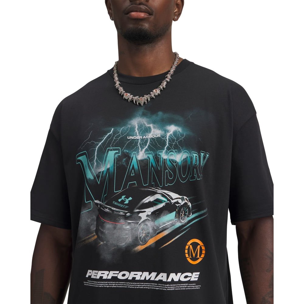 Camiseta Sportstyle Under Armour Mansory Racing Masculino Preto 4