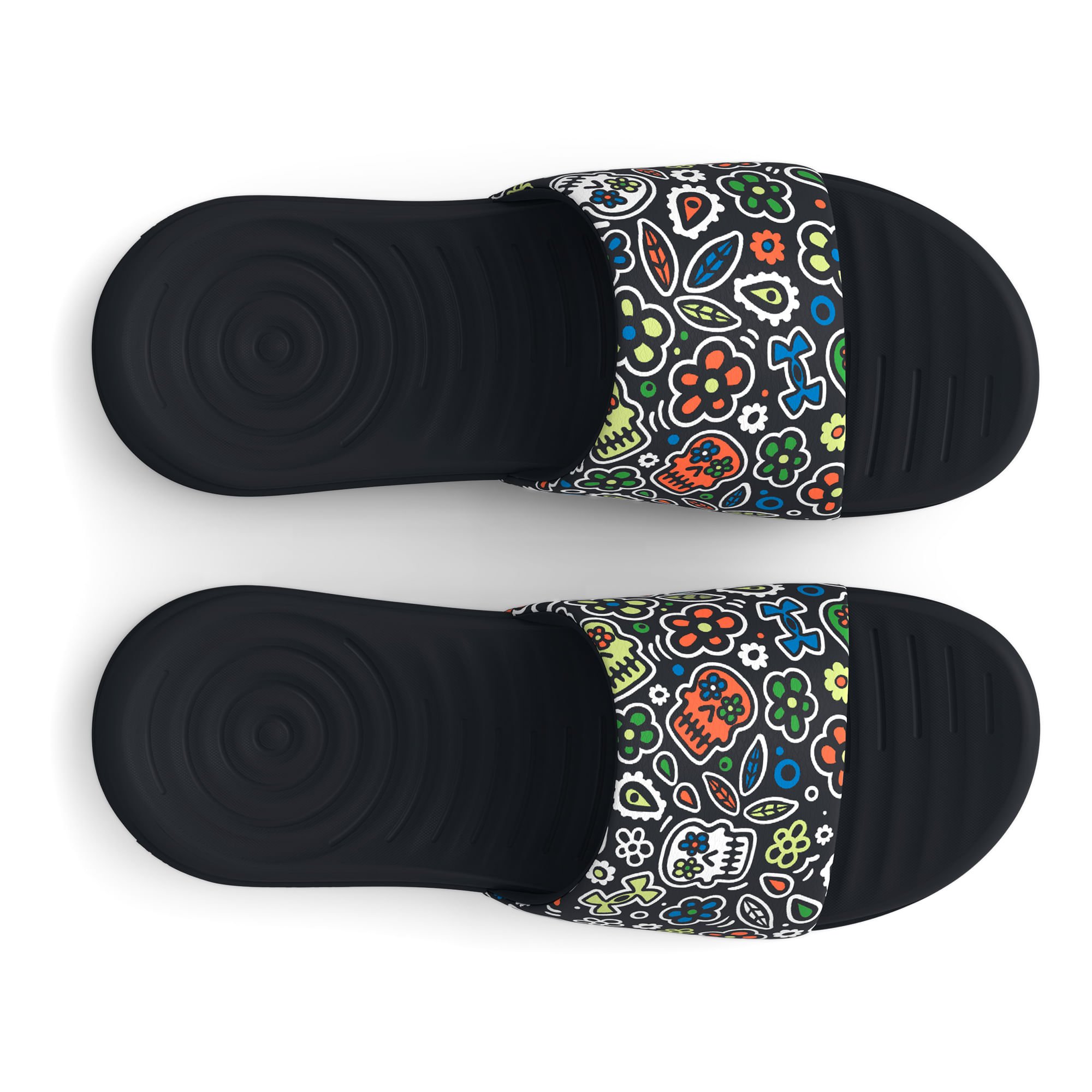 Chinelo Sporstyle Under Armour Ansa Day Of The Dead Preto 3